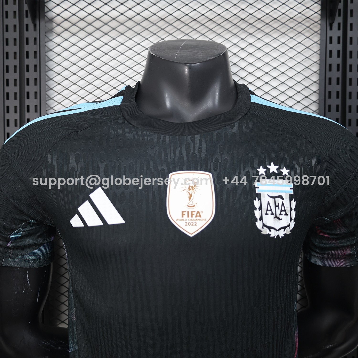 GlobeJersey-Argentina 2026 Black Pre-Match Training Jersey - Player Version