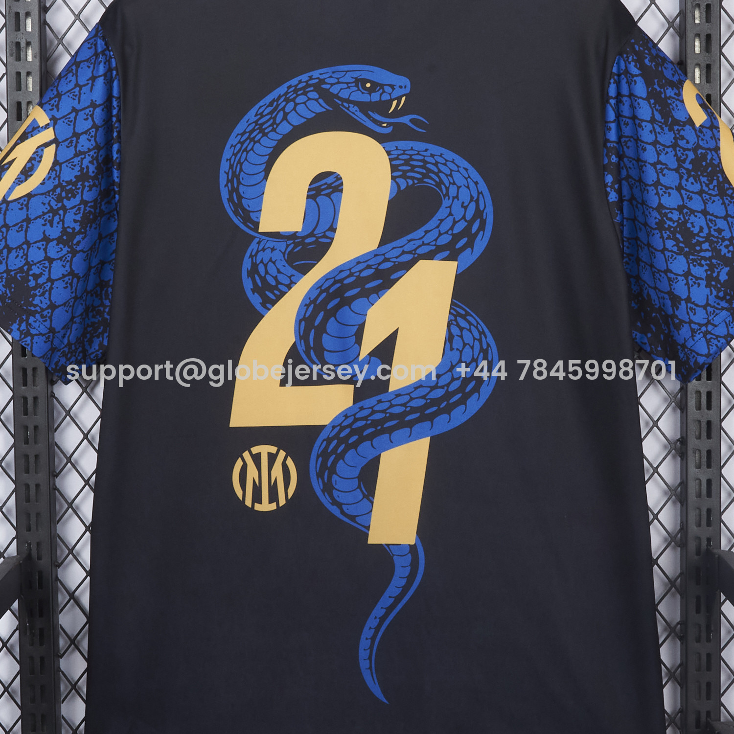 GlobeJersey-Inter Milan 2026 Serie A Champions Commemorative Black T-Shirt