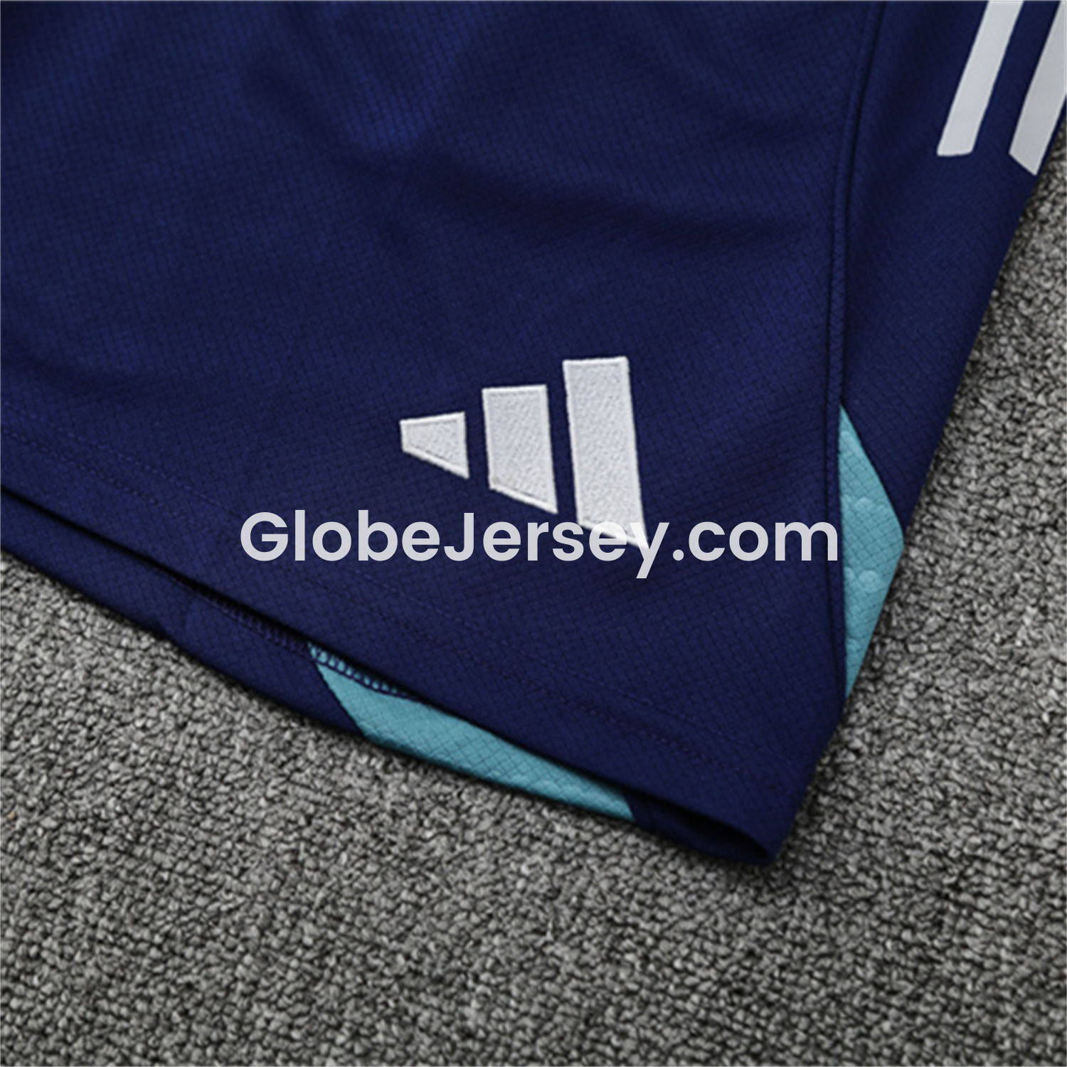 GlobeJersey-Arsenal 25-26 Short-Sleeve Training Set - Green Top and Deep Blue Shorts
