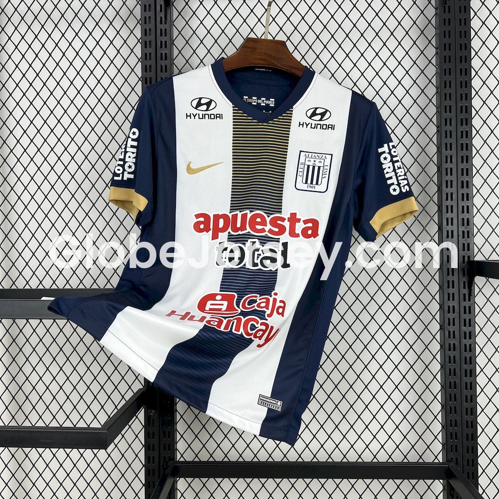 GlobeJersey-Alianza Lima 25-26 Home Jersey - Fans Version