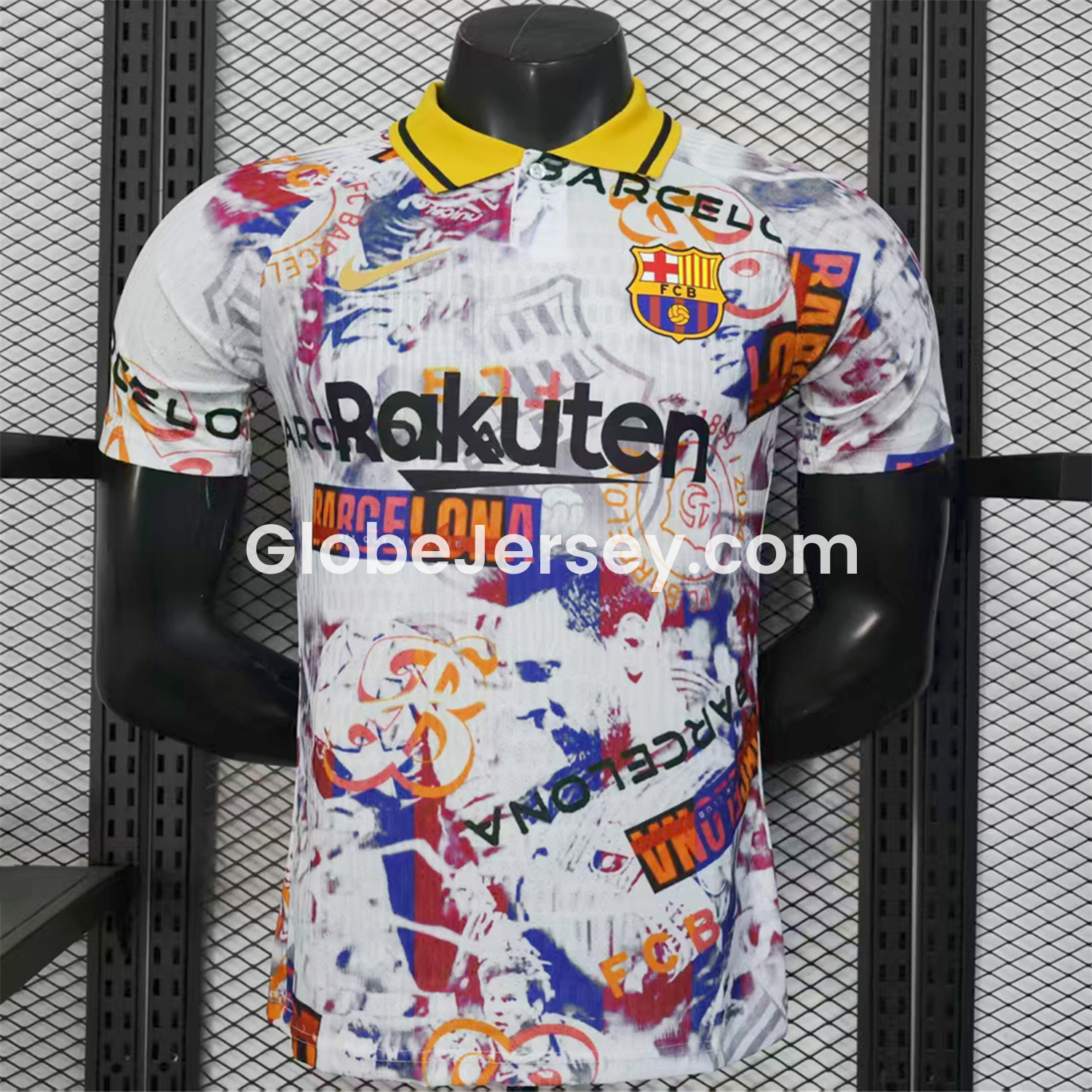 GlobeJersey-Barcelona 25-26 Team Logo Collection POLO Colorful Special Jersey - Player Version