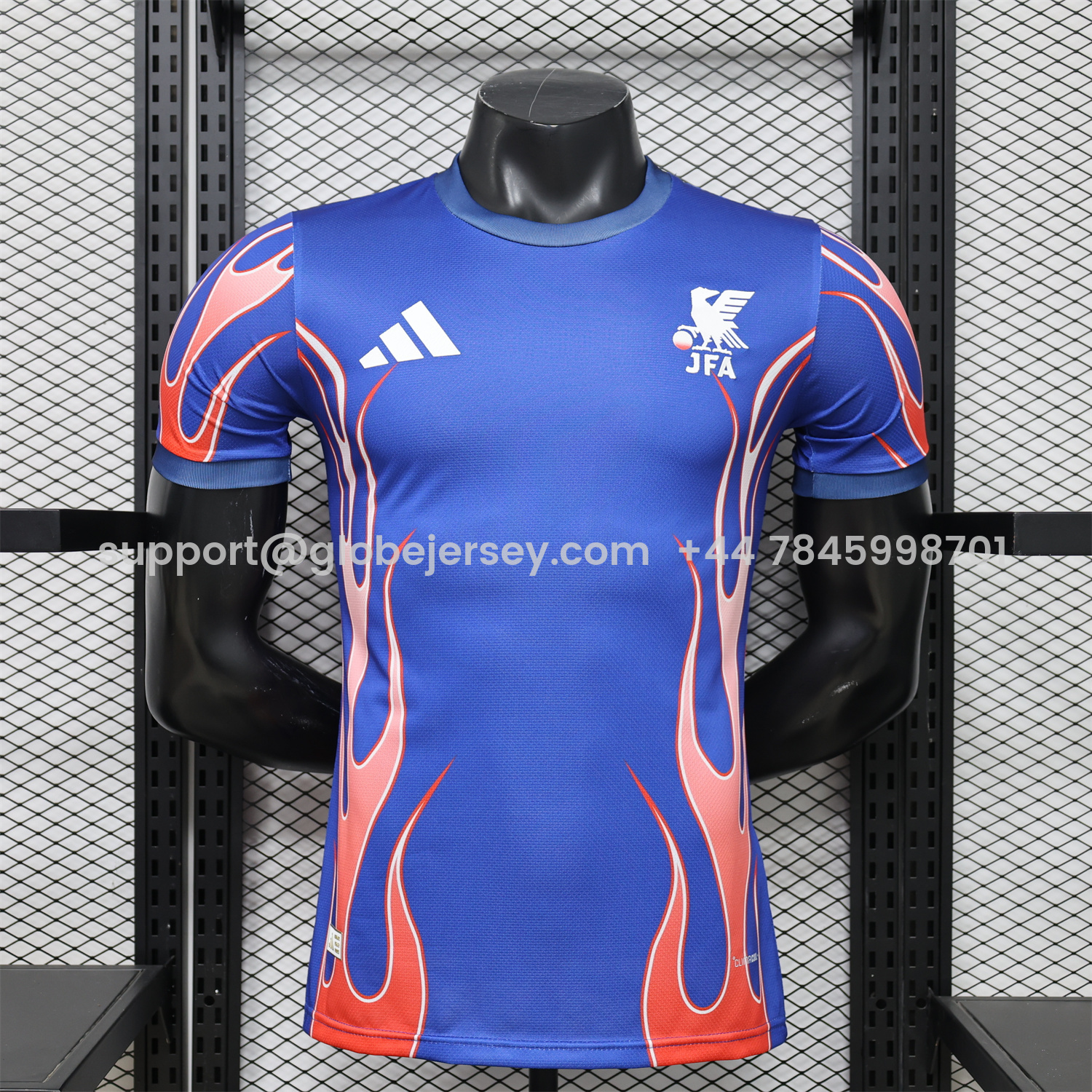 GlobeJersey-Japan 2026 Red Fire Blue Special Jersey - Player Version