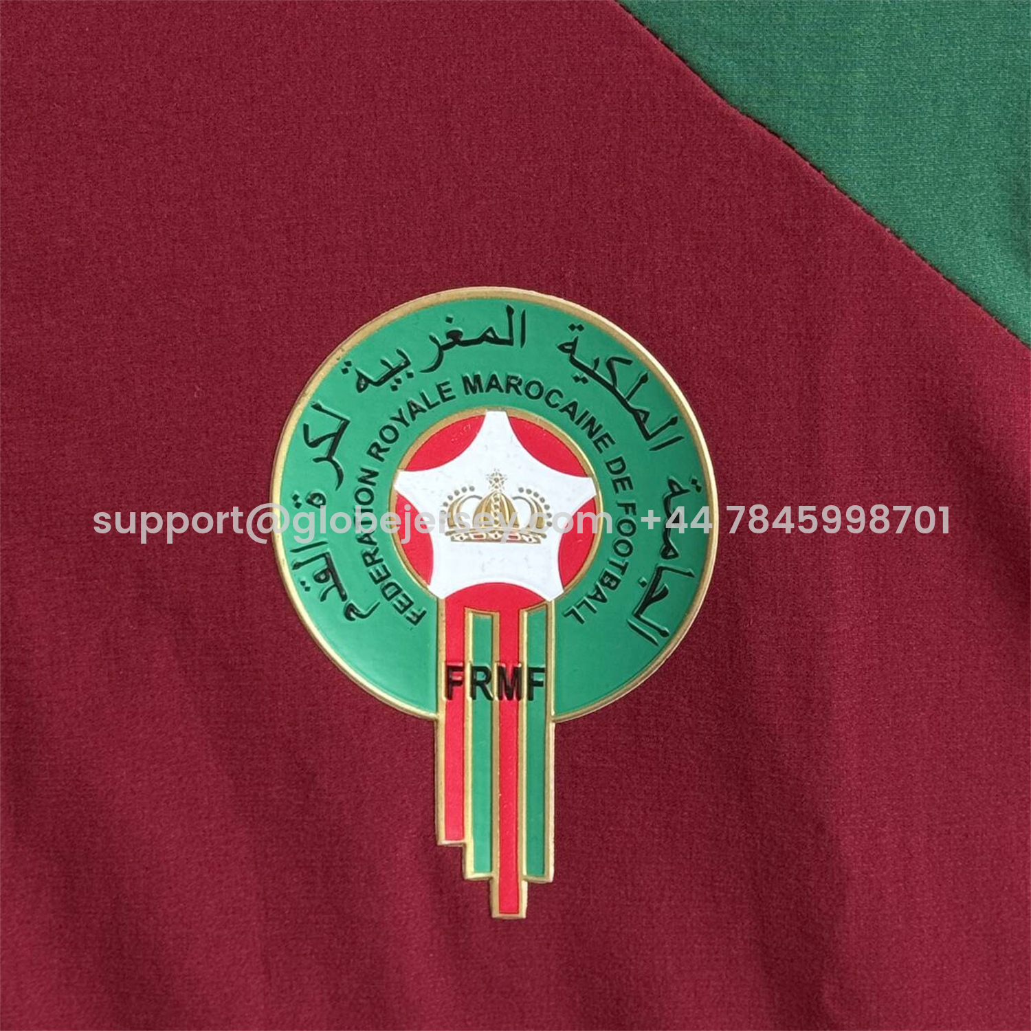 GlobeJersey-Morocco 2026 Windbreaker Training Set - Red With Green Top and Pants