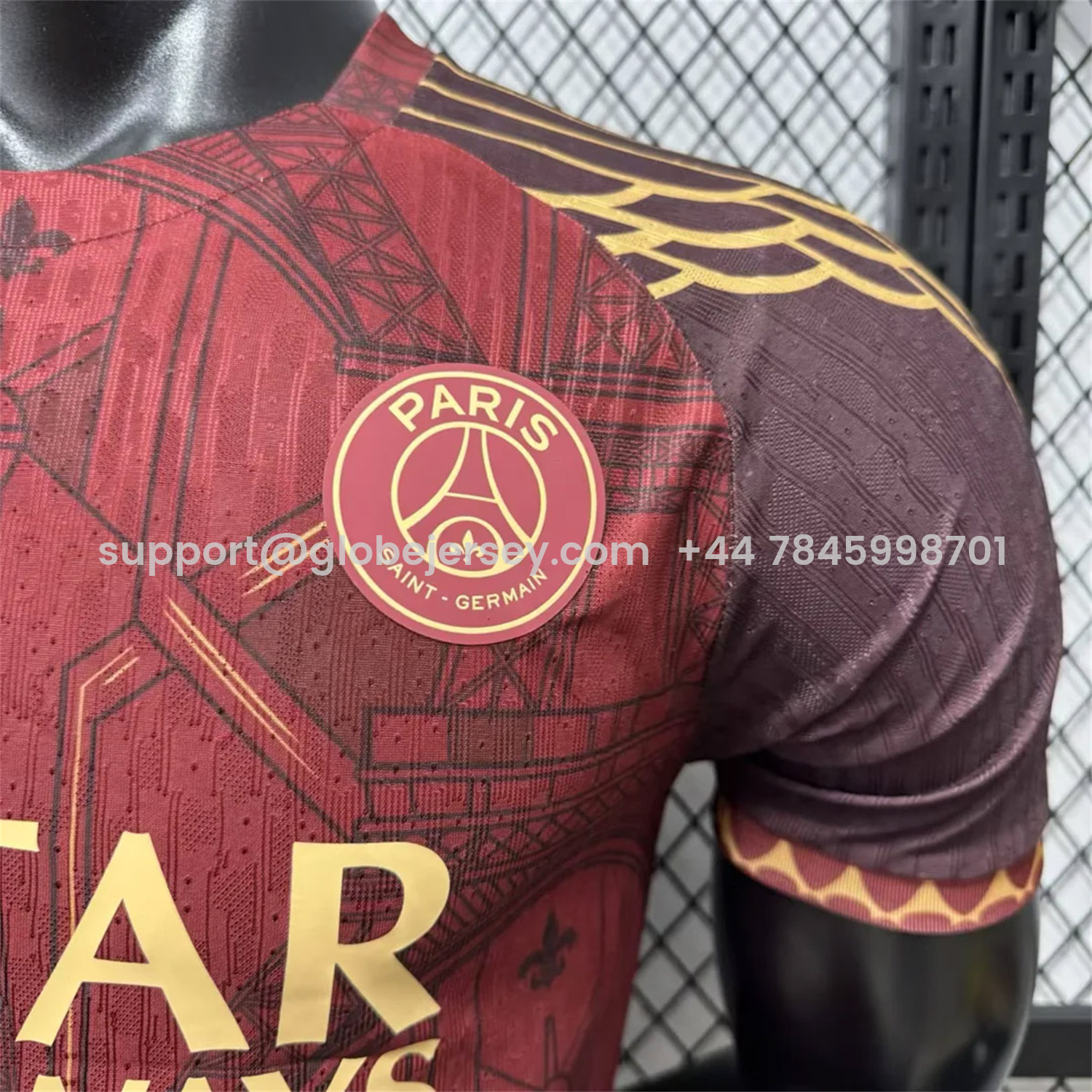 GlobeJersey-Paris Saint-Germain PSG 25-26 Red Eiffel Tower Concept Special Jersey - Player Version