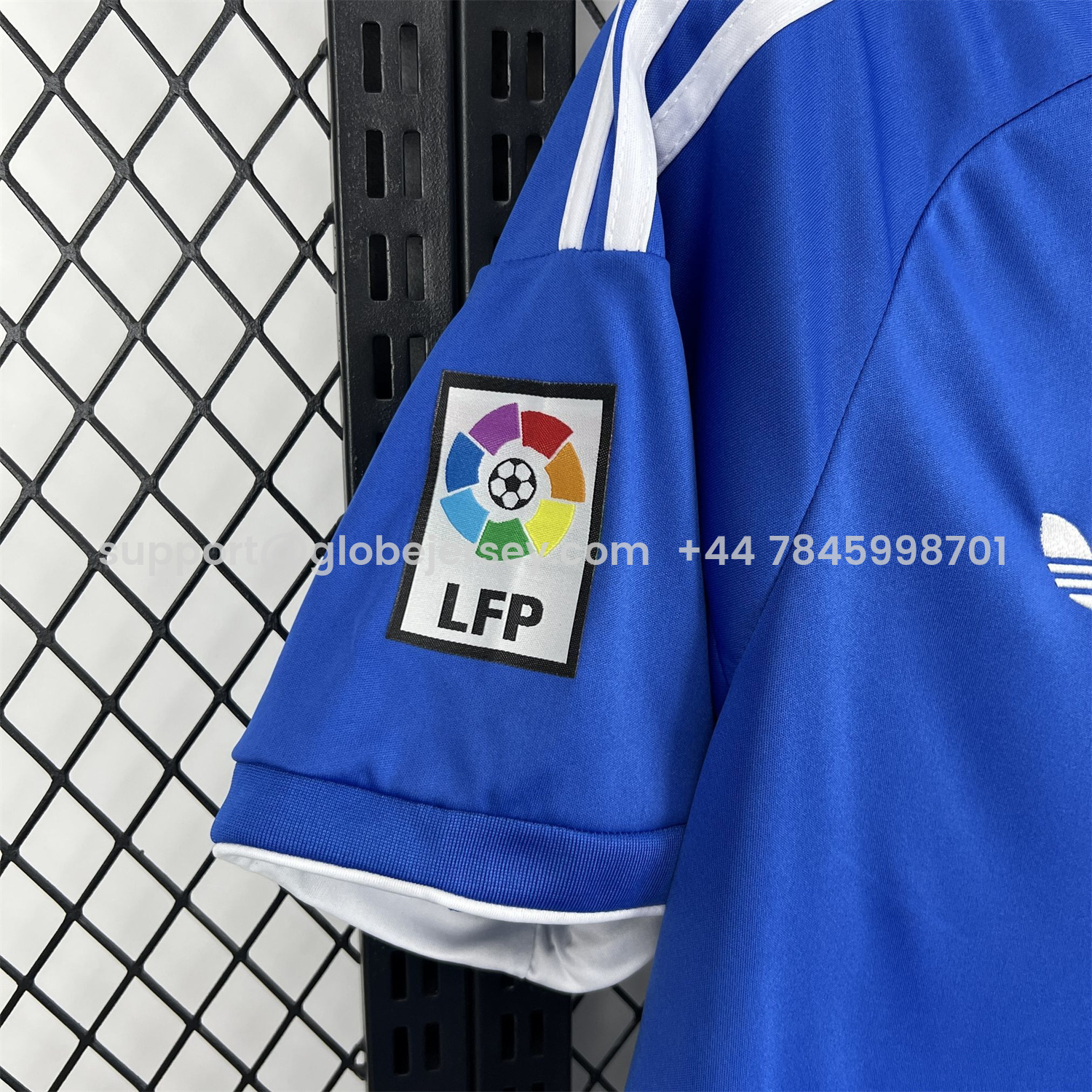 GlobeJersey-Real Zaragoza 25-26 Retro Style Blue Polo Jersey - Fans Version