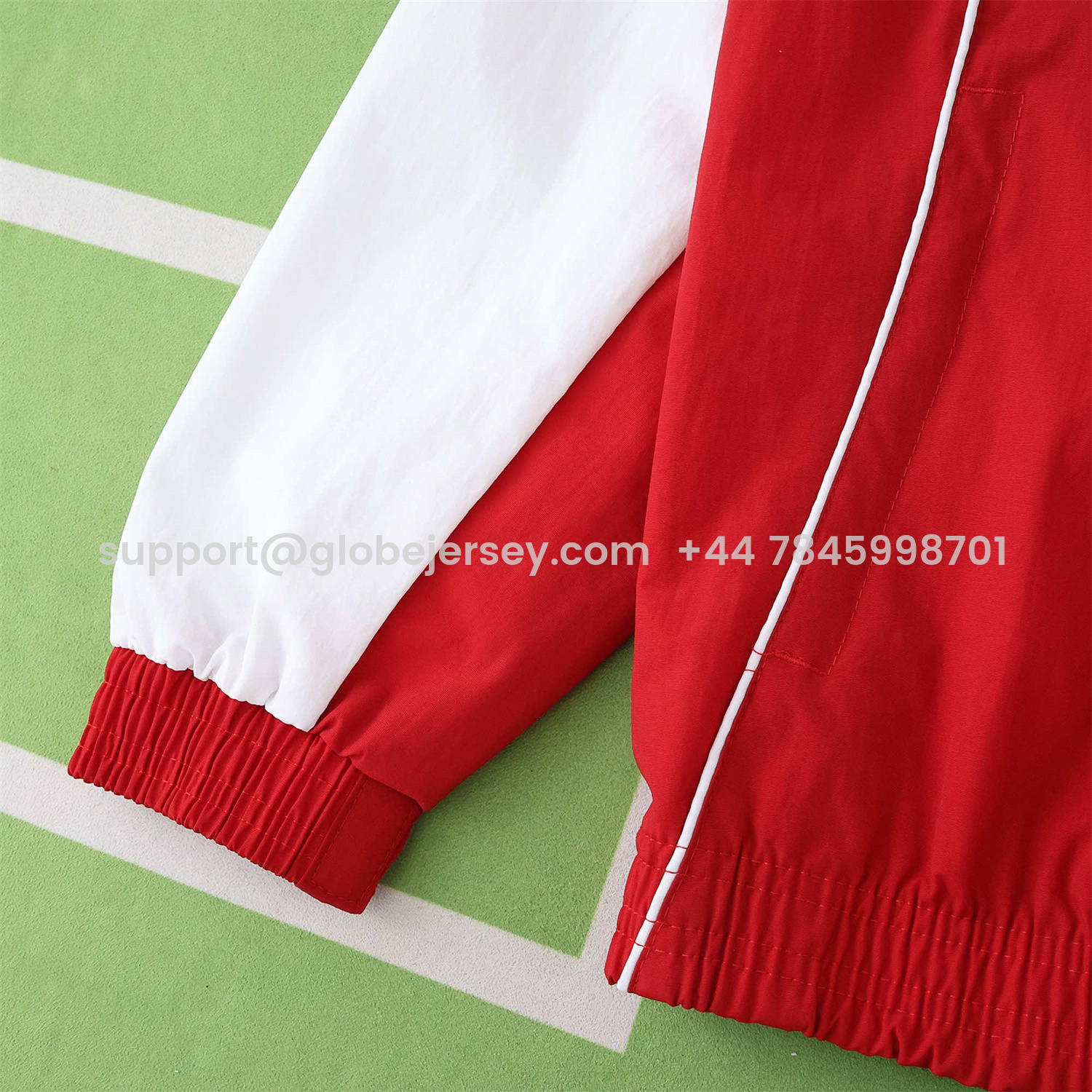 GlobeJersey-Arsenal 25-26 Throwback Windbreaker Jacket - Red