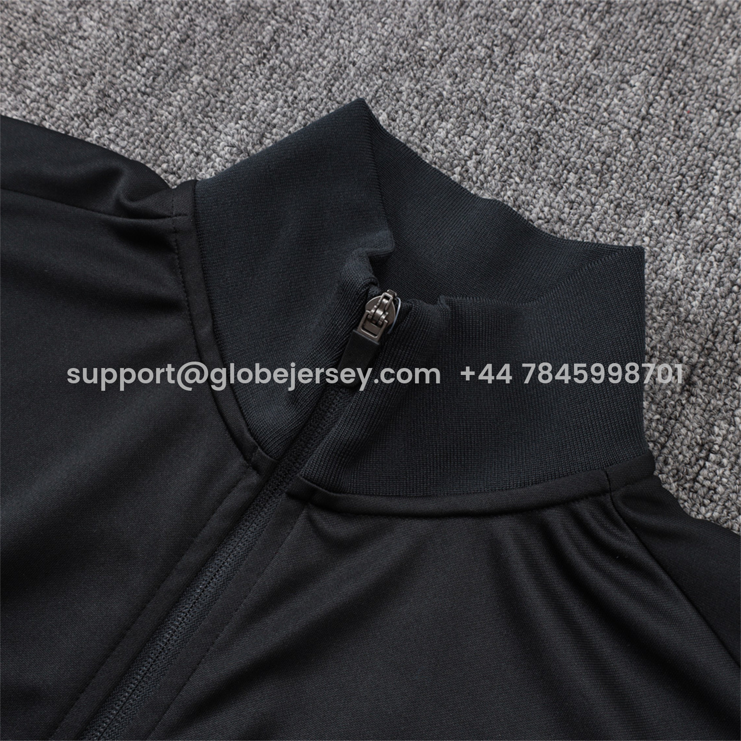GlobeJersey-Paris Saint-Germain PSG 25-26 Jacket Training Tracksuit - Pure Black top & Pants