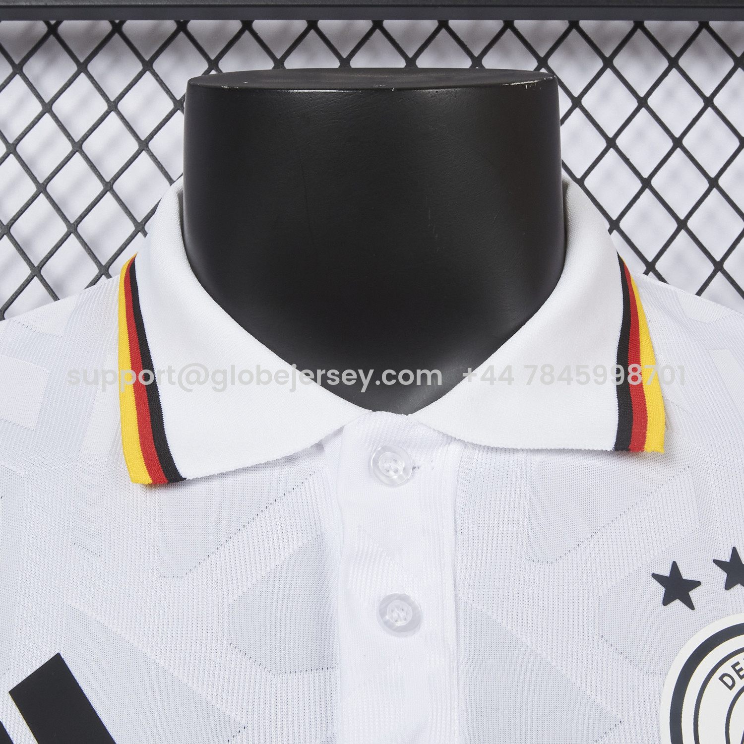 GlobeJersey-Germany 2026 White Special Edition Polo Jersey - Player Version