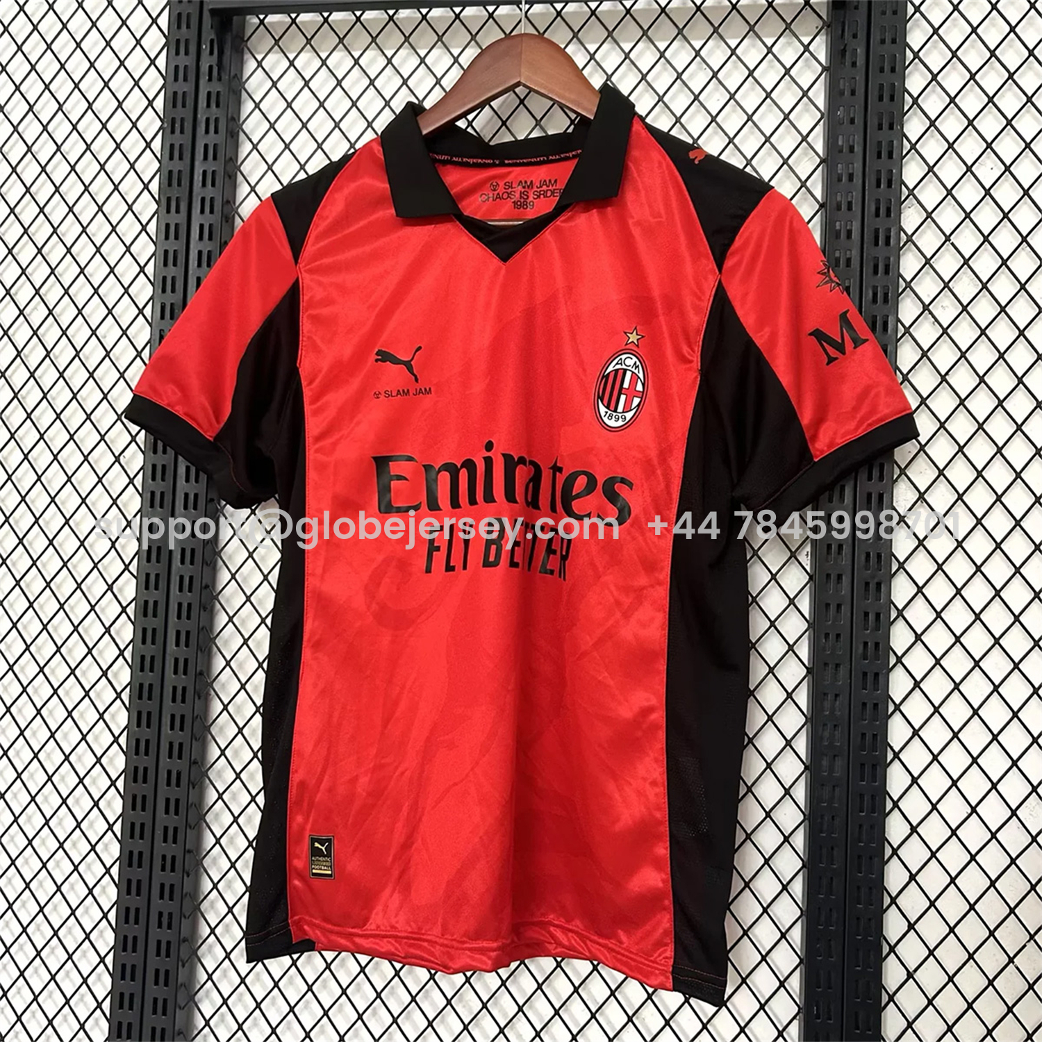 GlobeJersey-AC Milan 25-26 Fourth Red Jersey - Fans Version