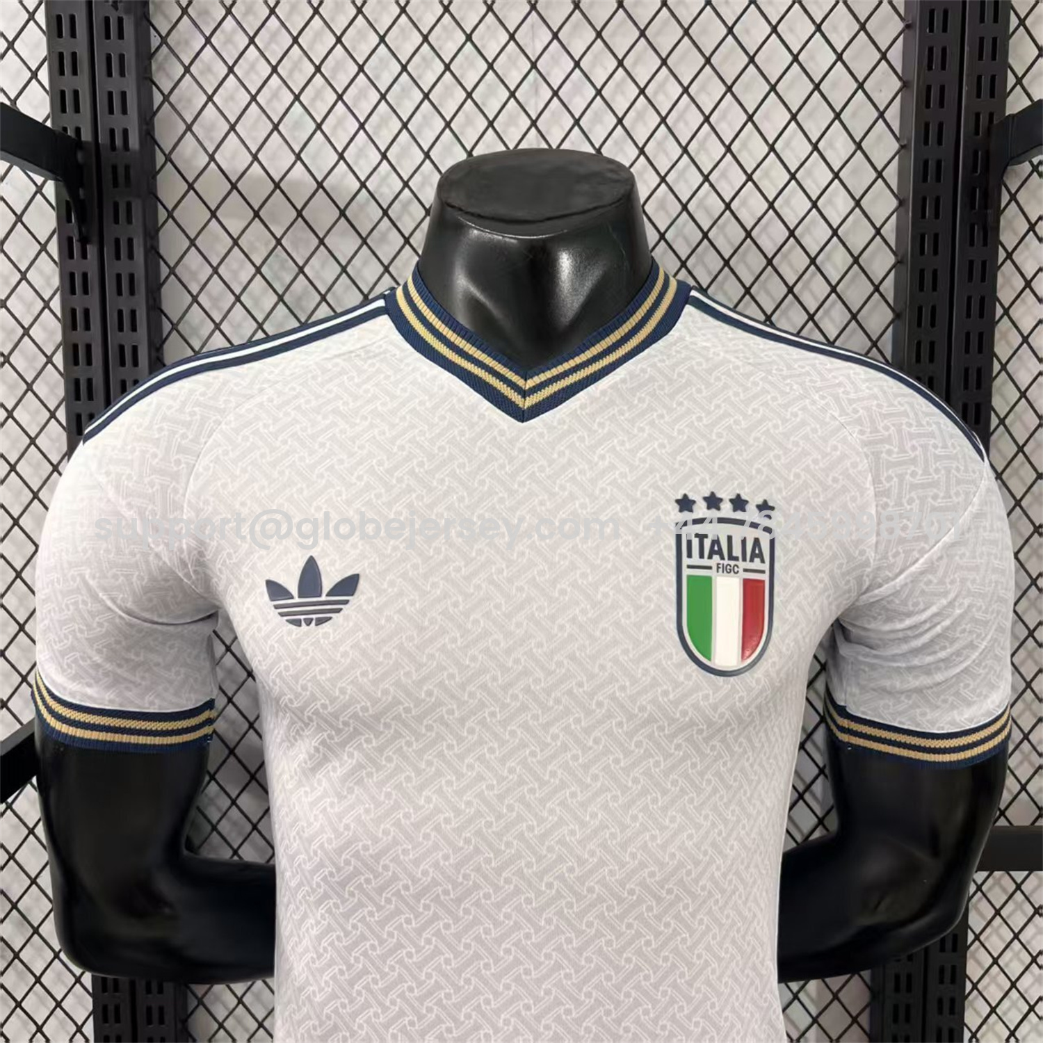 GlobeJersey-Italy 2026 Away White Jersey - Player Version