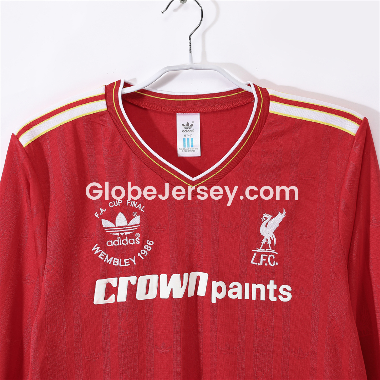 GlobeJersey-Retro Liver.pool 1986 Home Long Sleeves Jersey - FA CUP FINAL Version