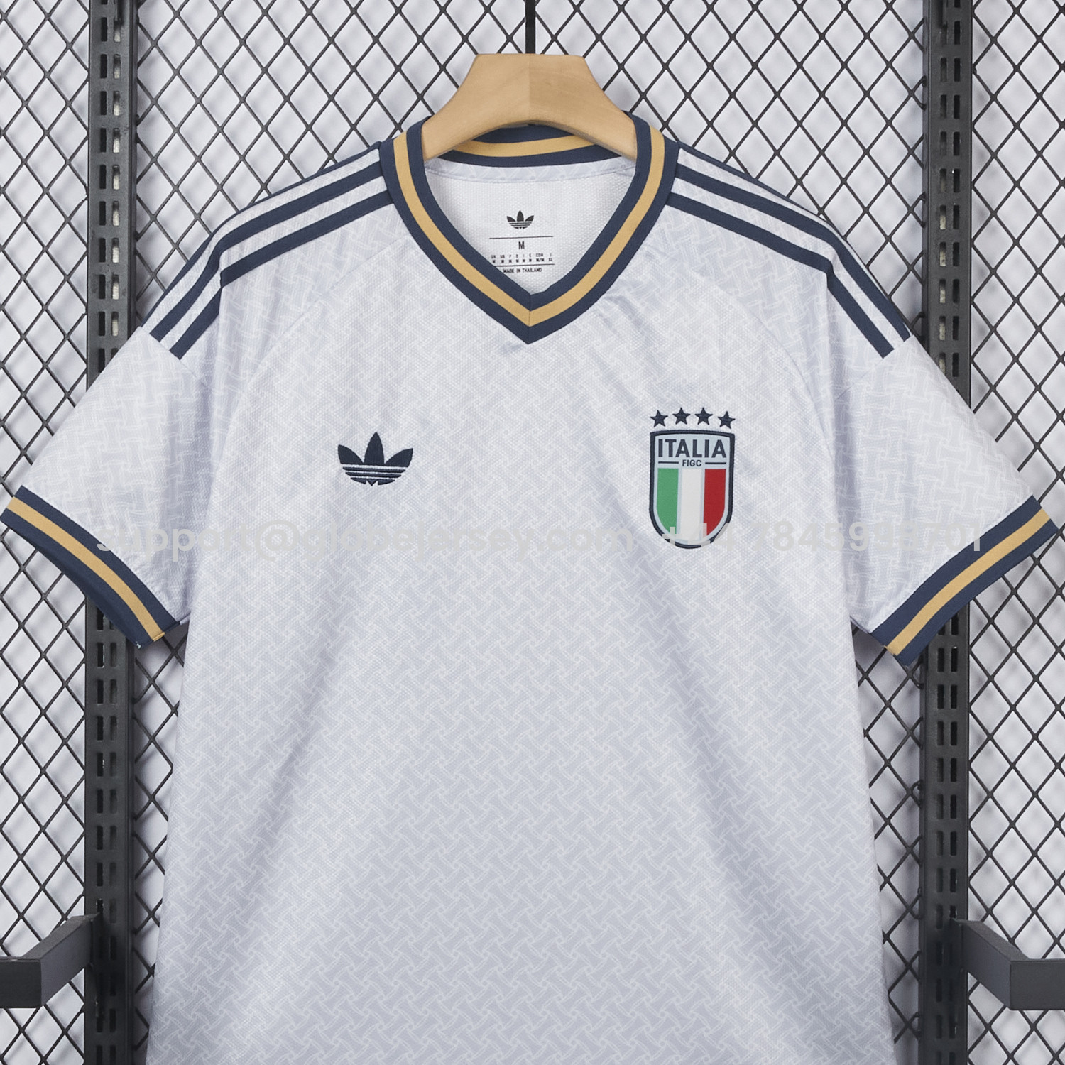 GlobeJersey-Italy 2026 Away Grey Jersey - Fans Version