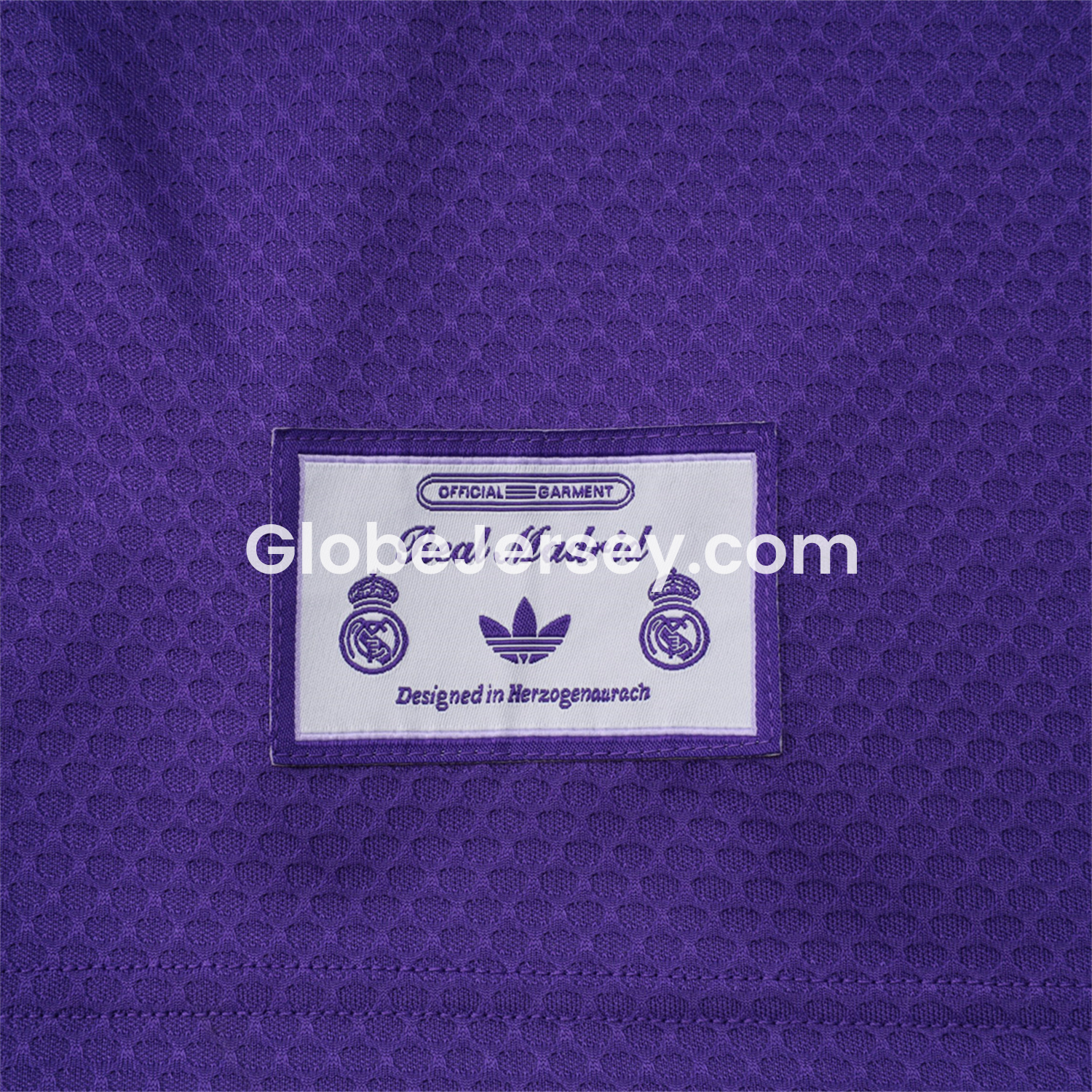 GlobeJersey-Real Madrid 25-26 Throwback Trefoil Short-Sleeve Training Set - Purple