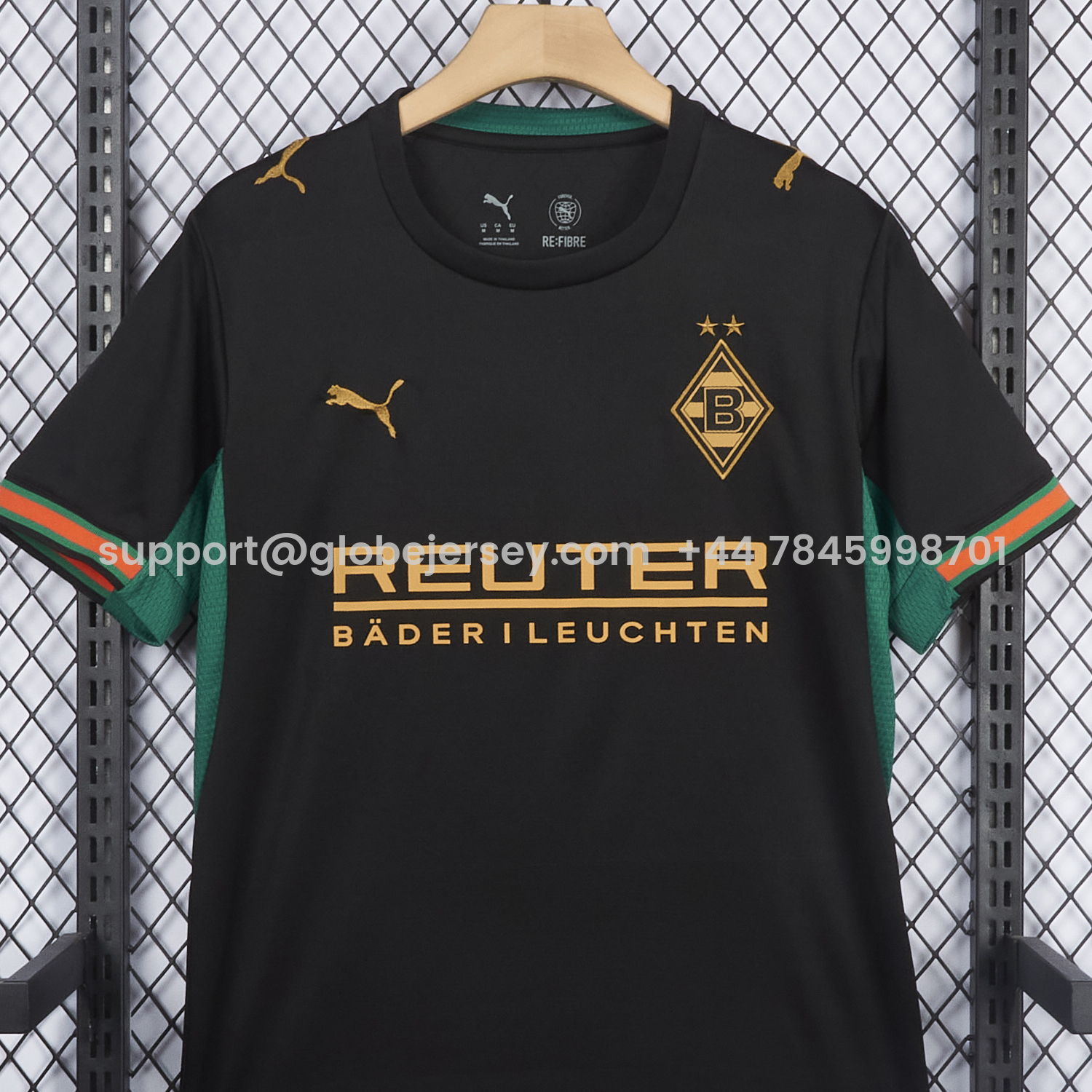 GlobeJersey-Borussia Mönchengladbach 26-27 Away Black Jersey - Fans Version