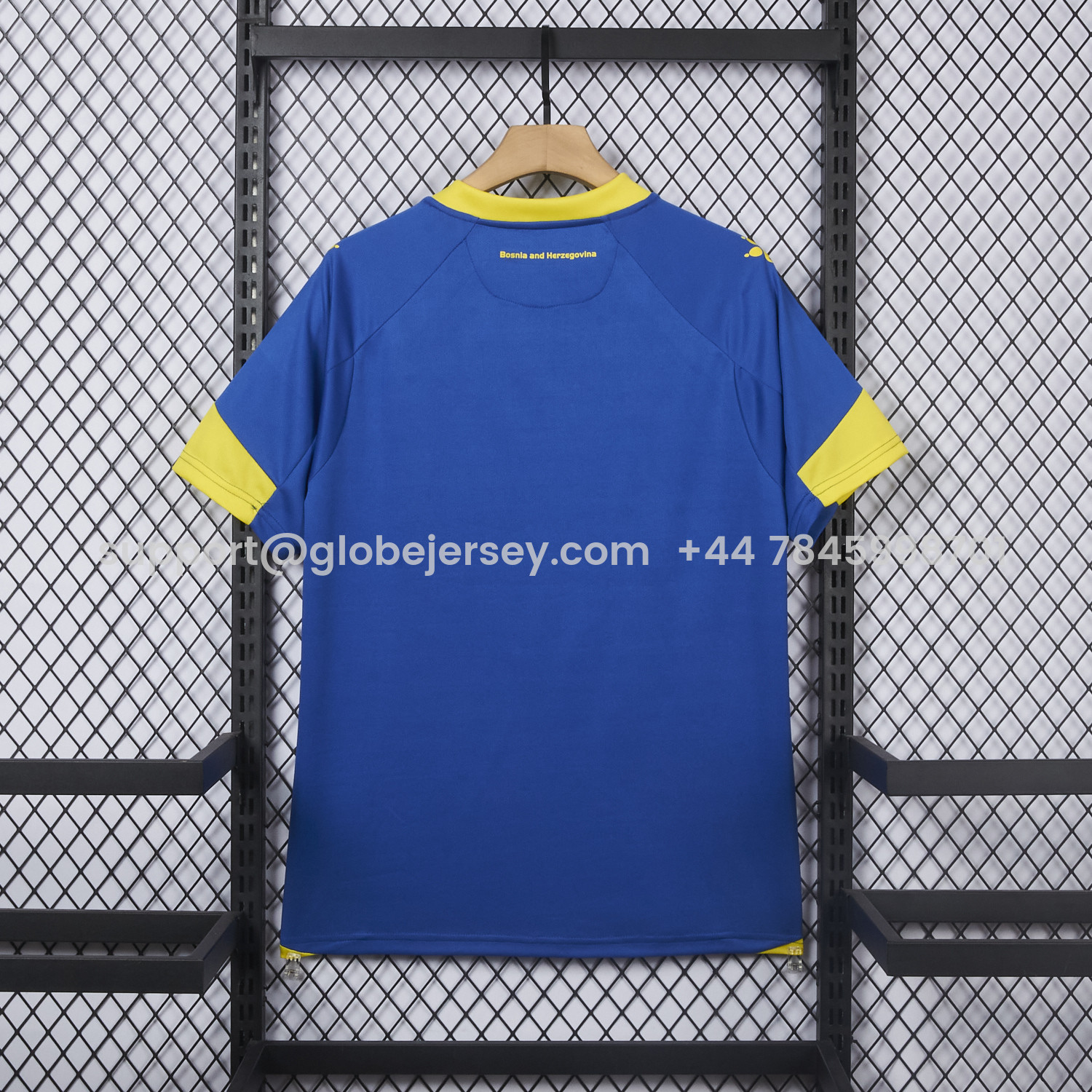 GlobeJersey-Bosnia and Herzegovina 2025 Home Jersey - Fans Version