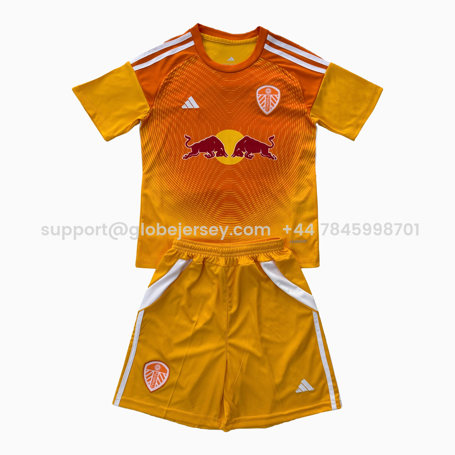 GlobeJersey-Leeds United 25-26 Orange Goalkeeper Men's Adult Jersey Set - Fans Version