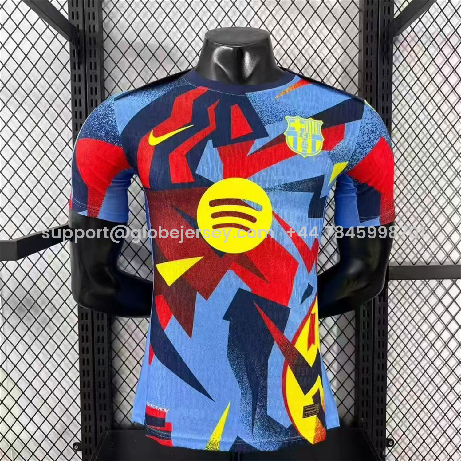 GlobeJersey-Barcelona 25-26 Mottled Colors Pre-Match Jersey - Player Version