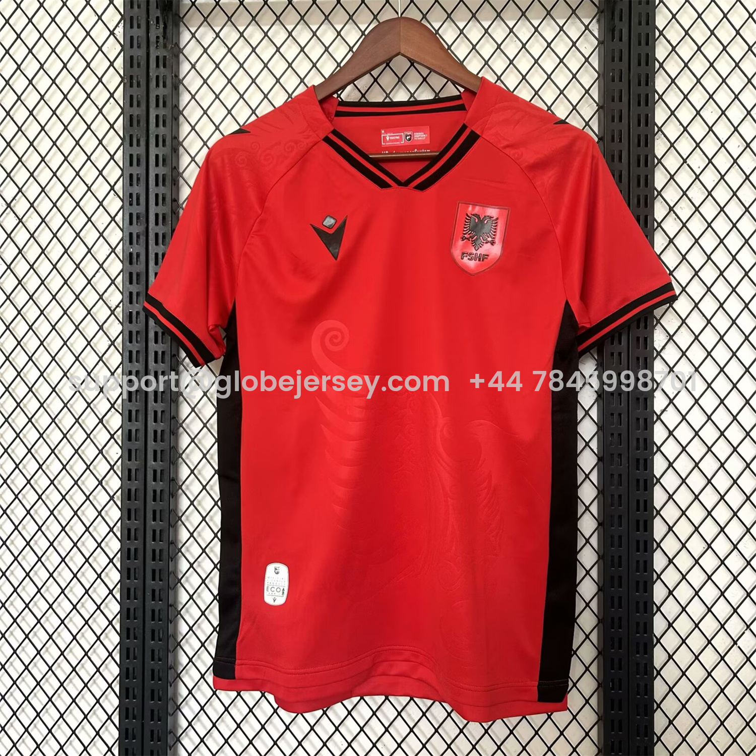 GlobeJersey-Albania 25-26 Home Jersey - Fans Version