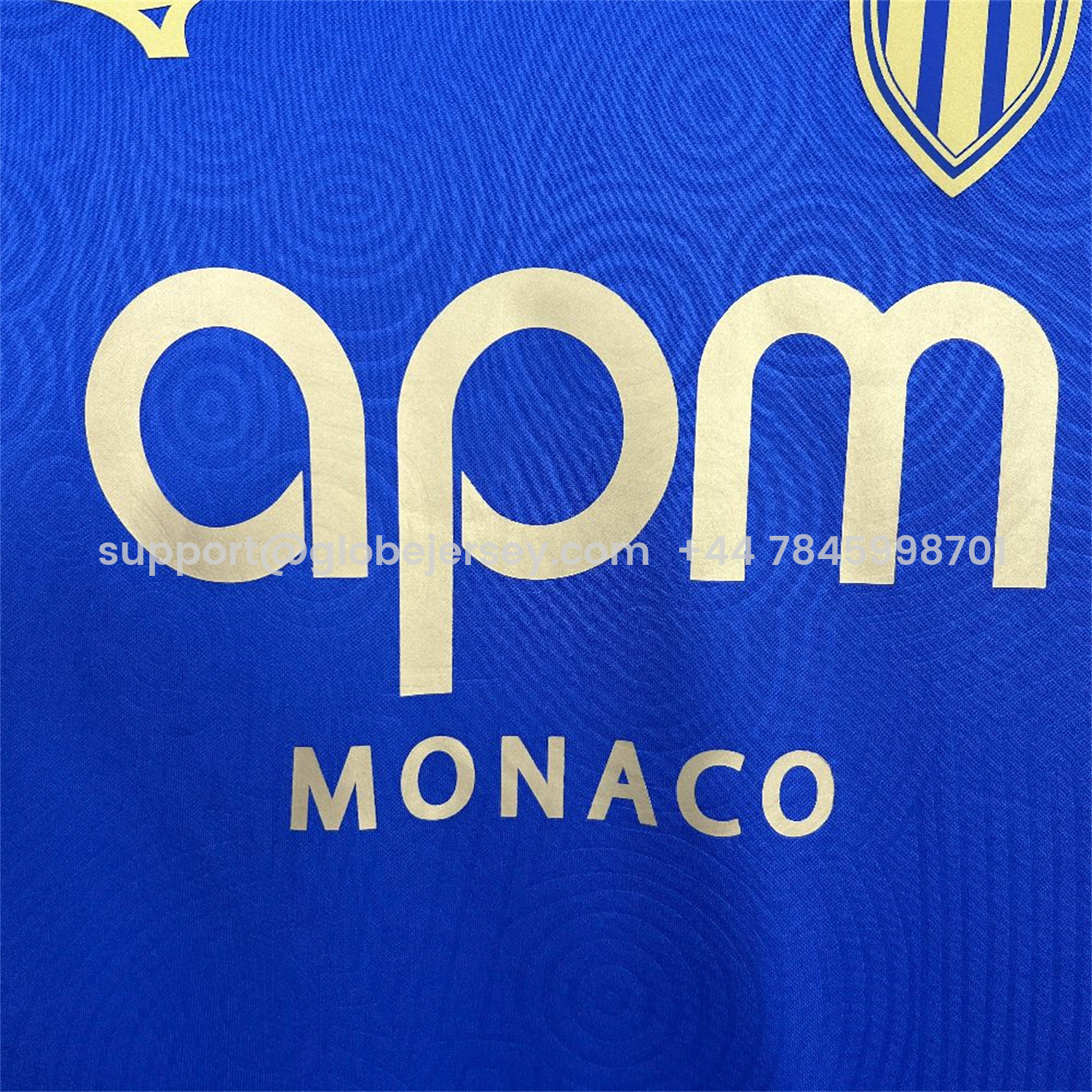 GlobeJersey-AS Monaco 25-26 Away Blue Jersey - Fans Version