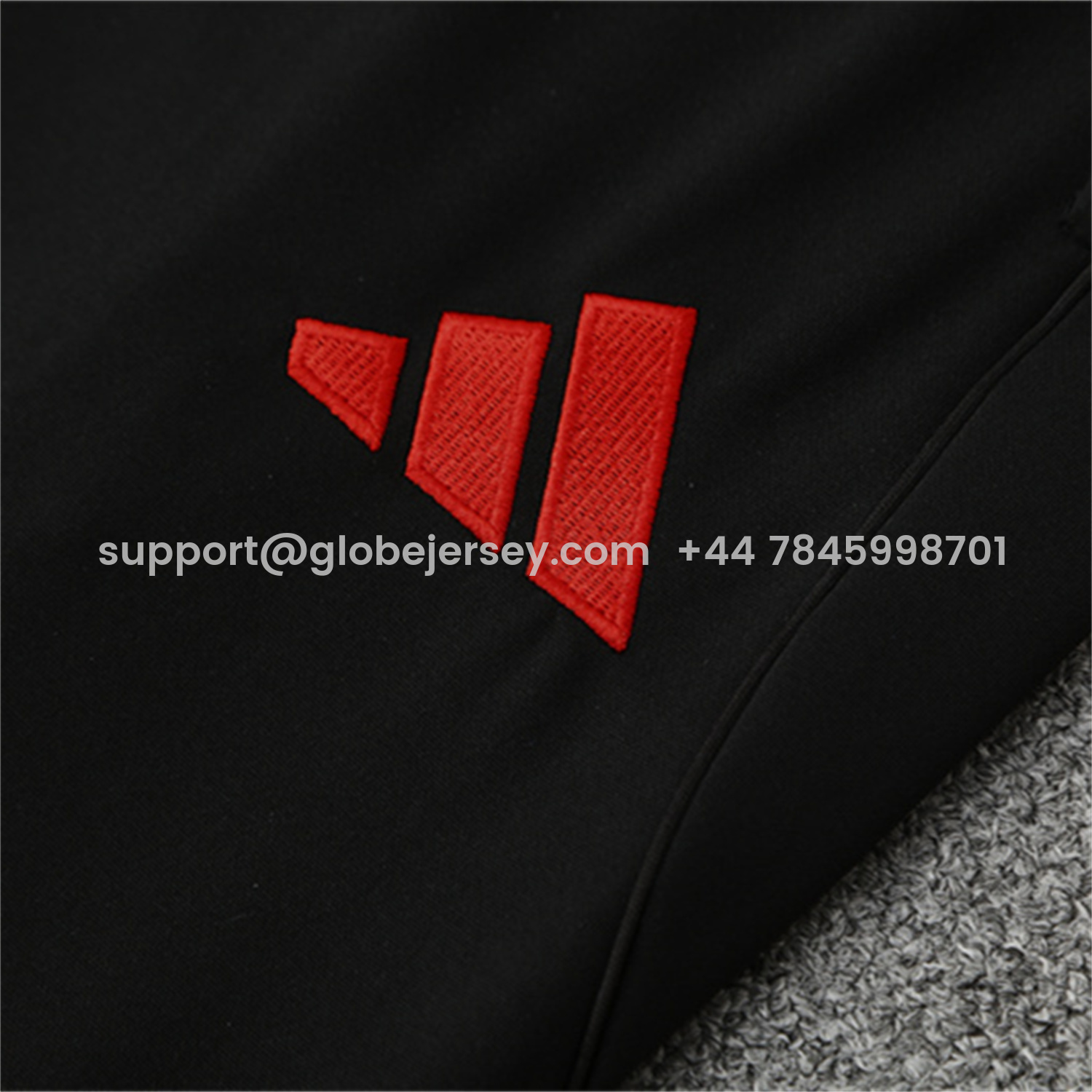 GlobeJersey-Liver.pool 25-26 Kids Long Sleeve Training Set - Black Top & Black Pants