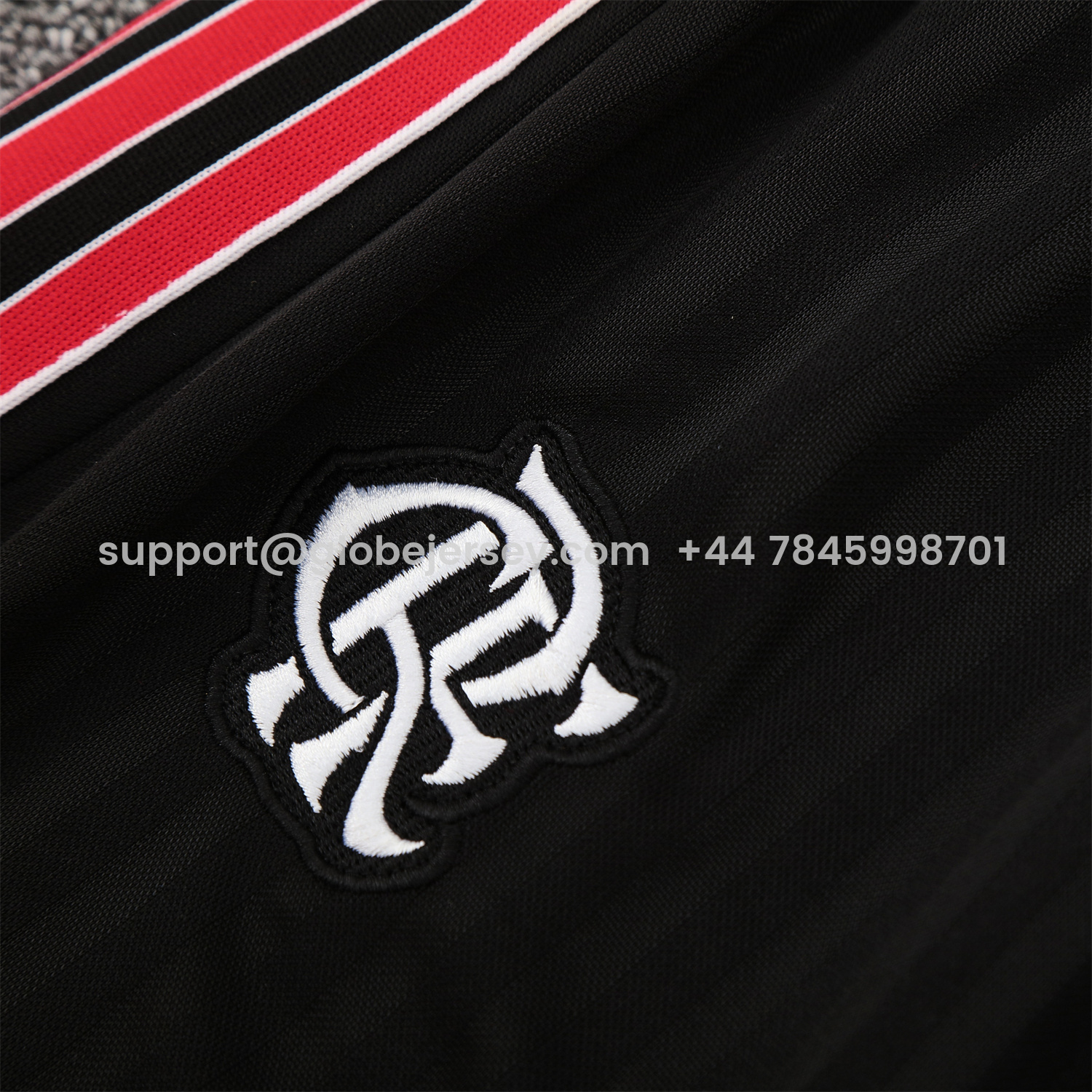 GlobeJersey-Flamengo 25-26 Short-Sleeve Training Set - Red Top & Black Shorts