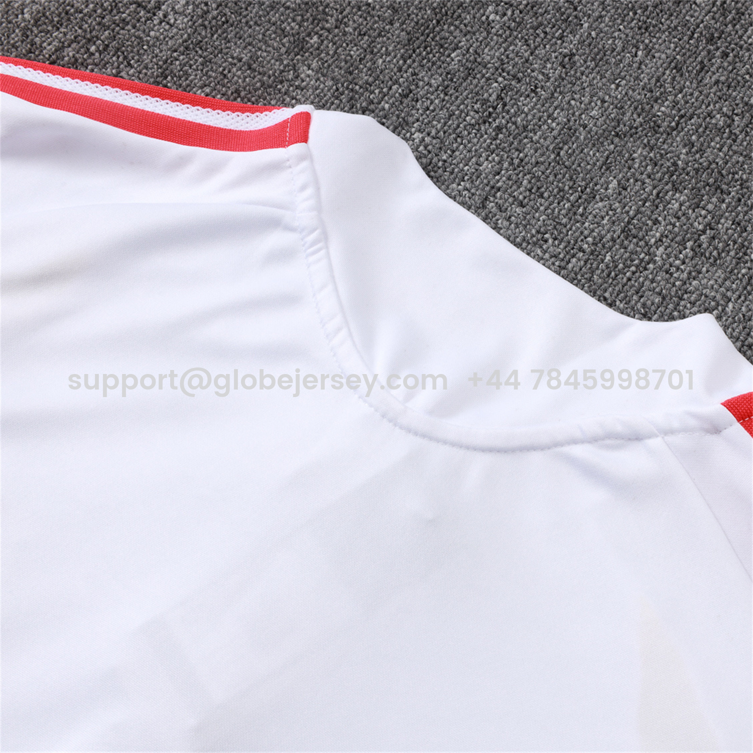 GlobeJersey-Colombia 2026 Long Sleeve Training Set - White Top & Black Pants