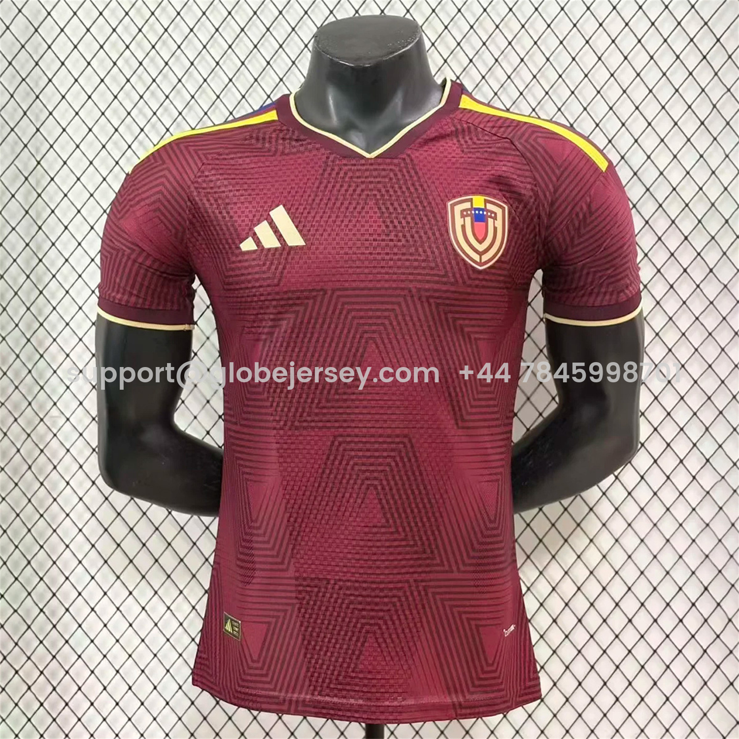 GlobeJersey-Venezuela 2026 Home Jersey - Player Version