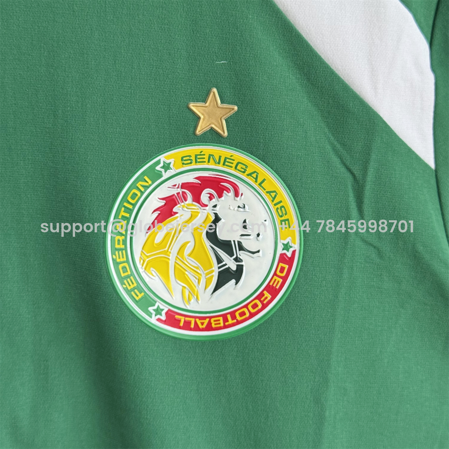 GlobeJersey-Senegal 2026 Windbreaker Training Set - Green Top and Pants