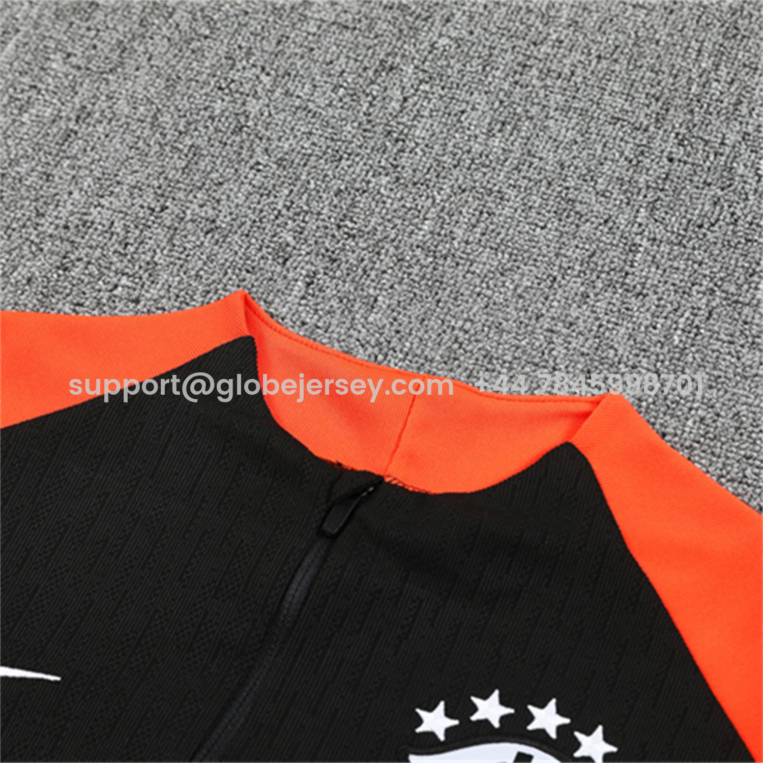 GlobeJersey-Brazil 25-26 Long Sleeve Training Set - Player Version - Black Top and Pants