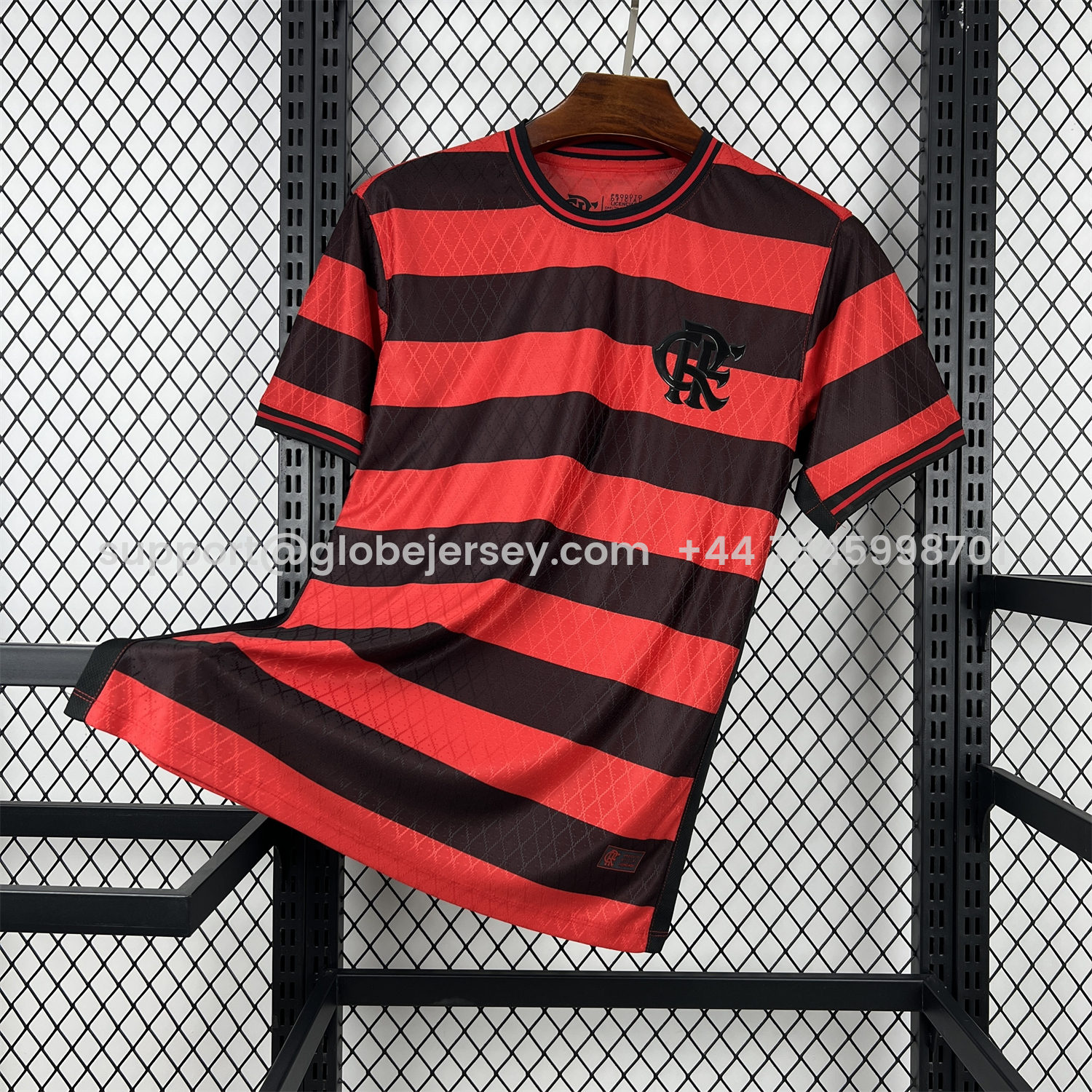 GlobeJersey-Flamengo 26-27 Red And Black Pre-Match Jersey - Fans Version