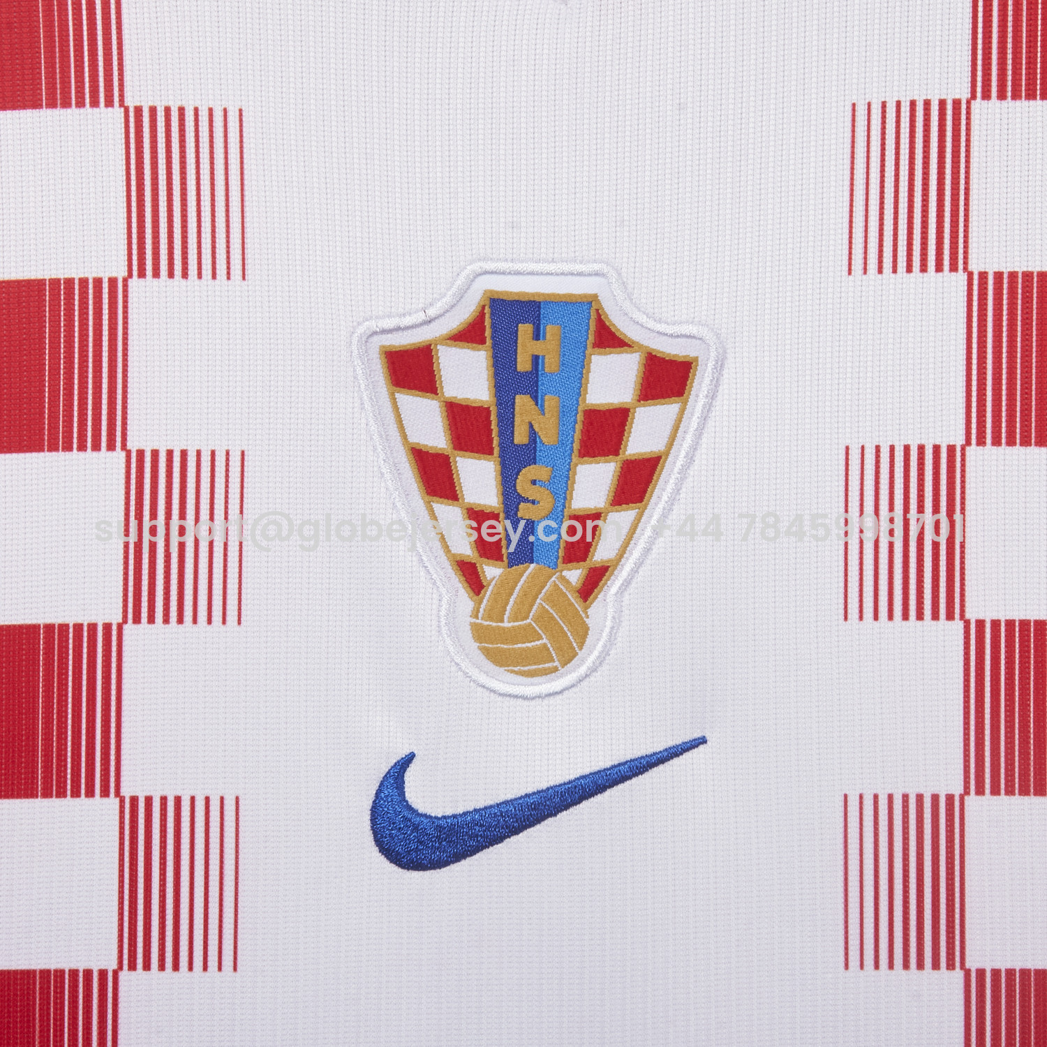 GlobeJersey-Croatia 2026 Home White And Red Jersey - Fans Version