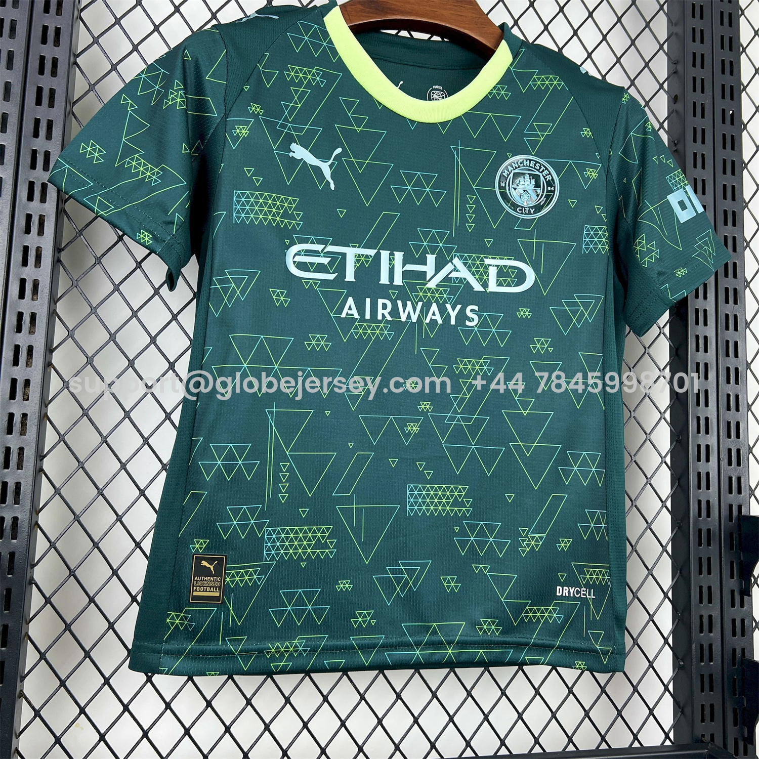 GlobeJersey-Manchester City 25-26 Fourth Green Kids Kit