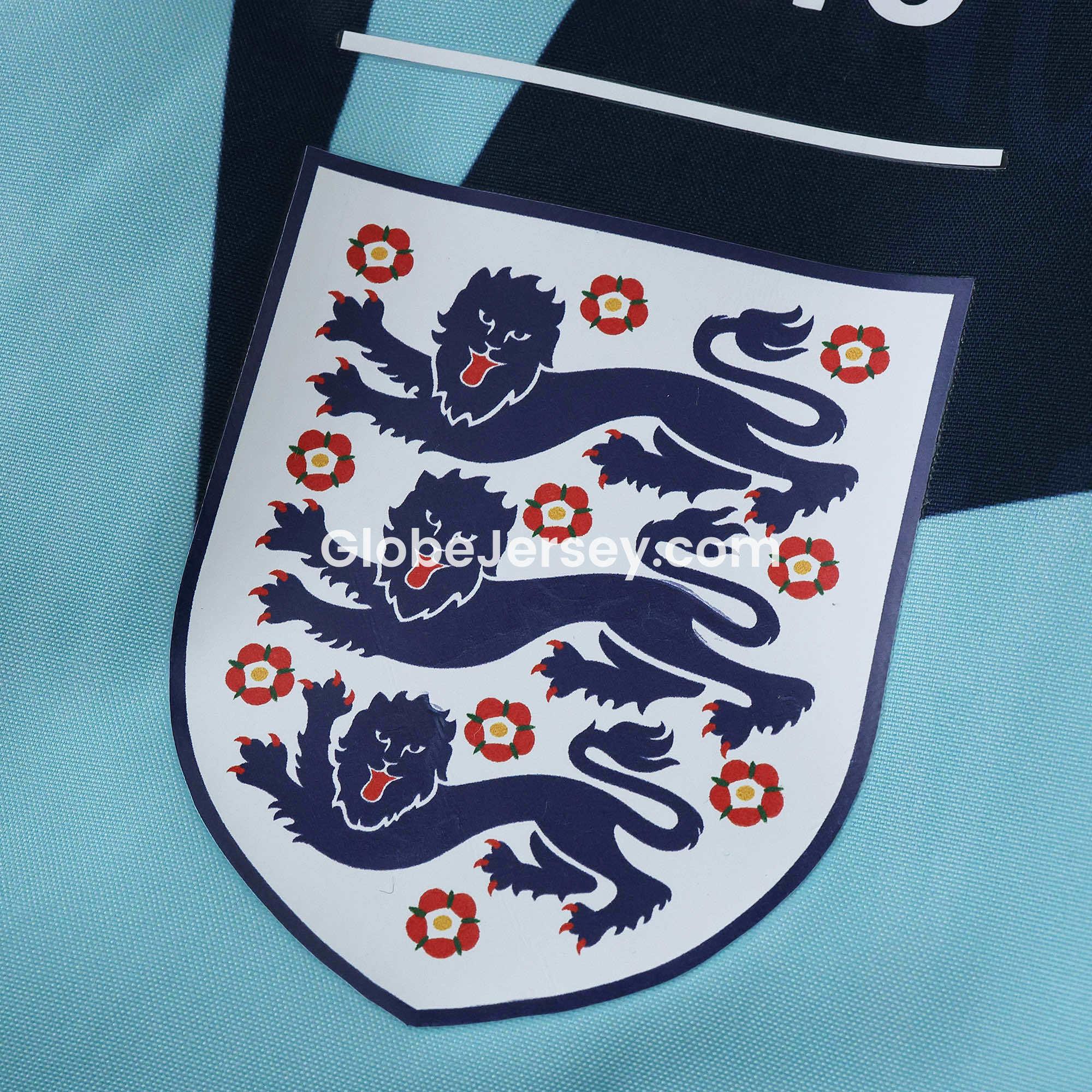 GlobeJersey-Retro England 1992 Double Sided Reversible Windbreaker - Blue & Green