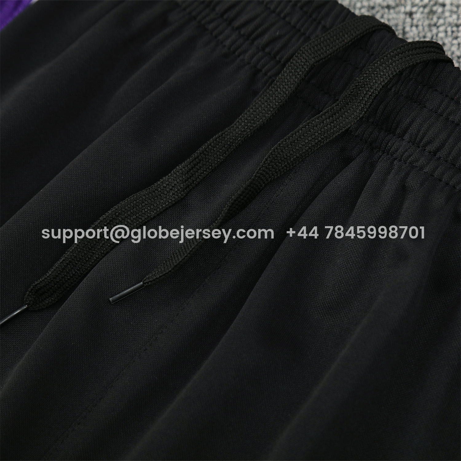 GlobeJersey-Real Madrid 25-26 Vest Training Set - Blue Edge Black Vest & Black Shorts