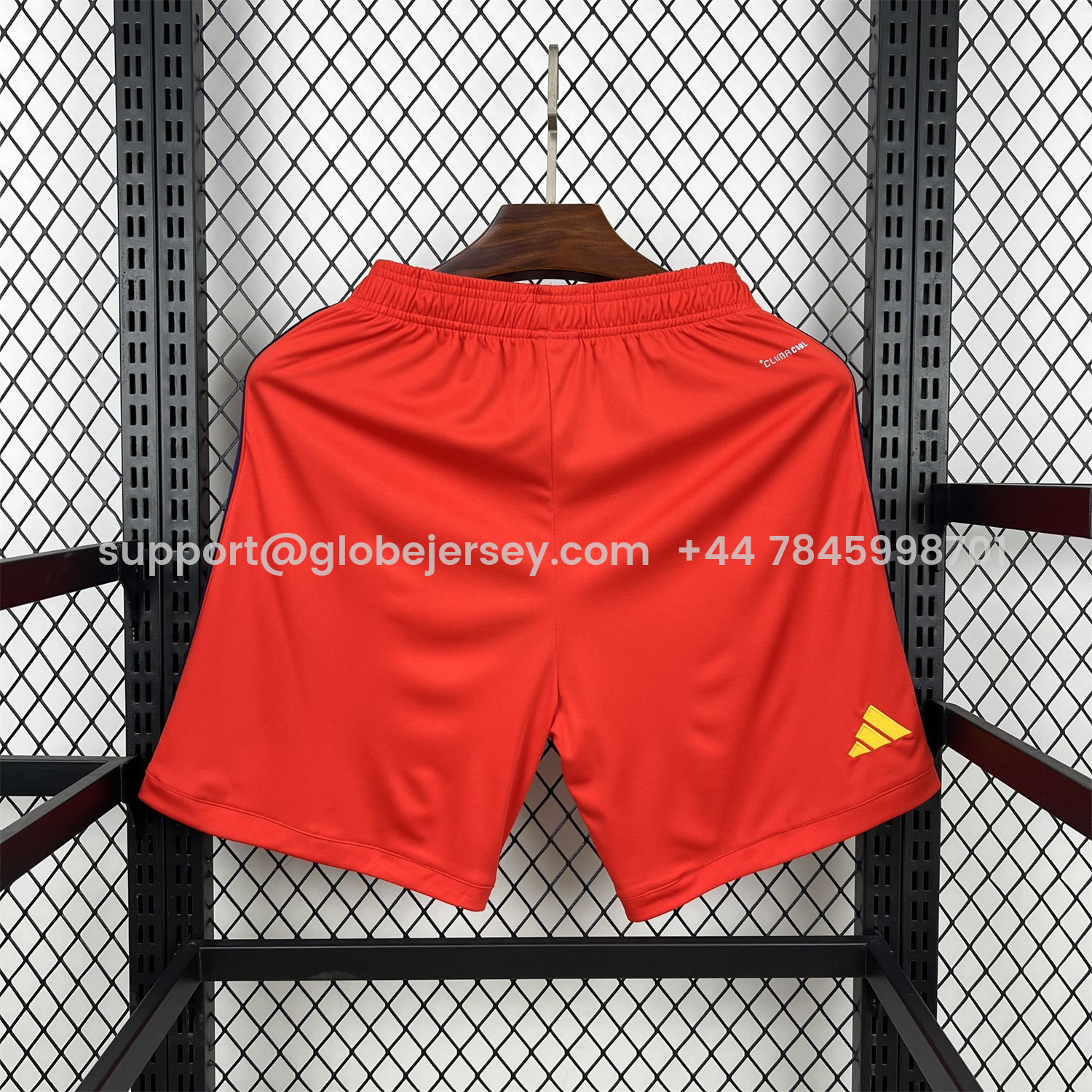 GlobeJersey-Spain 2026 Red Shorts - Fans Version