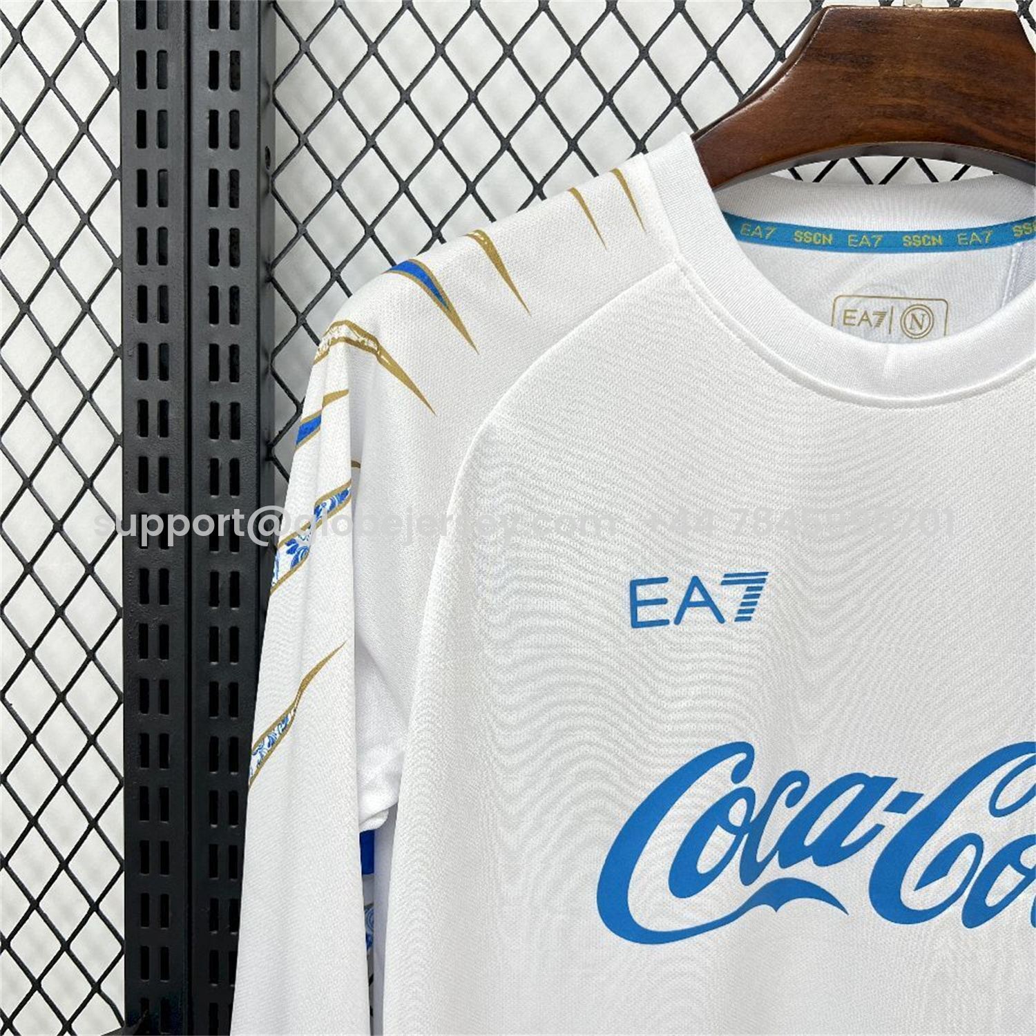 GlobeJersey-Napoli 25-26 CocaCola White Special Jersey - Fans Version