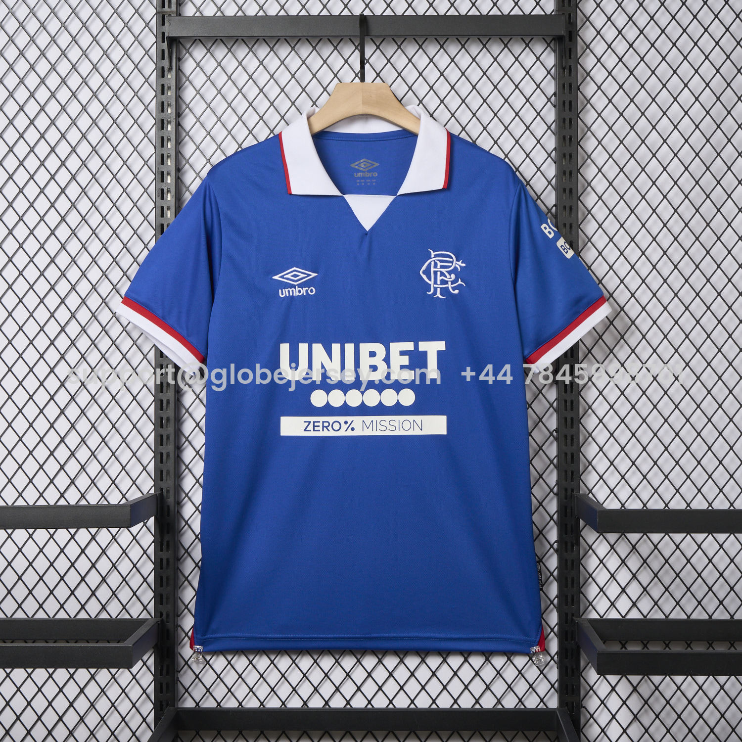 GlobeJersey-Glasgow Rangers 25-26 Home Jersey - Fans Version