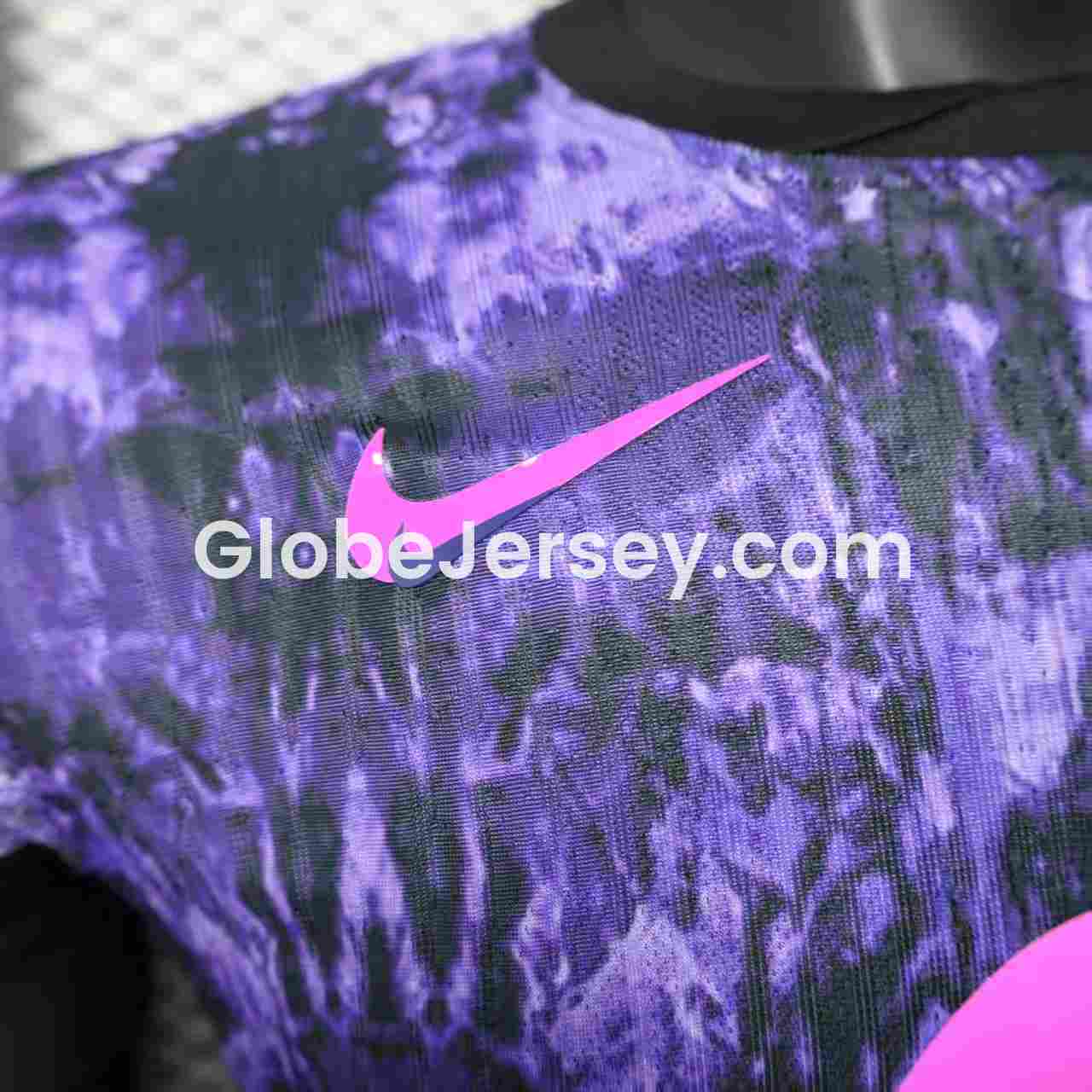 GlobeJersey-Barcelona 25-26 Purple Rock Pattern Jersey - Player Version