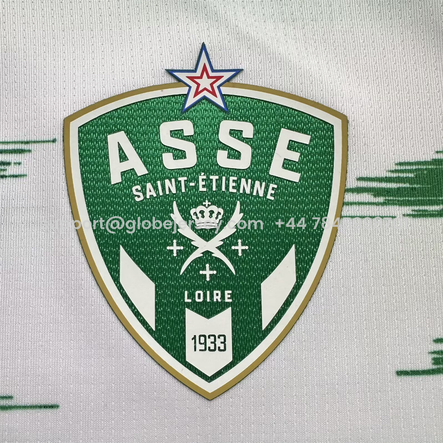 GlobeJersey-AS Saint-Etienne 25-26 Pre-Match Green And White Jersey - Fans Version