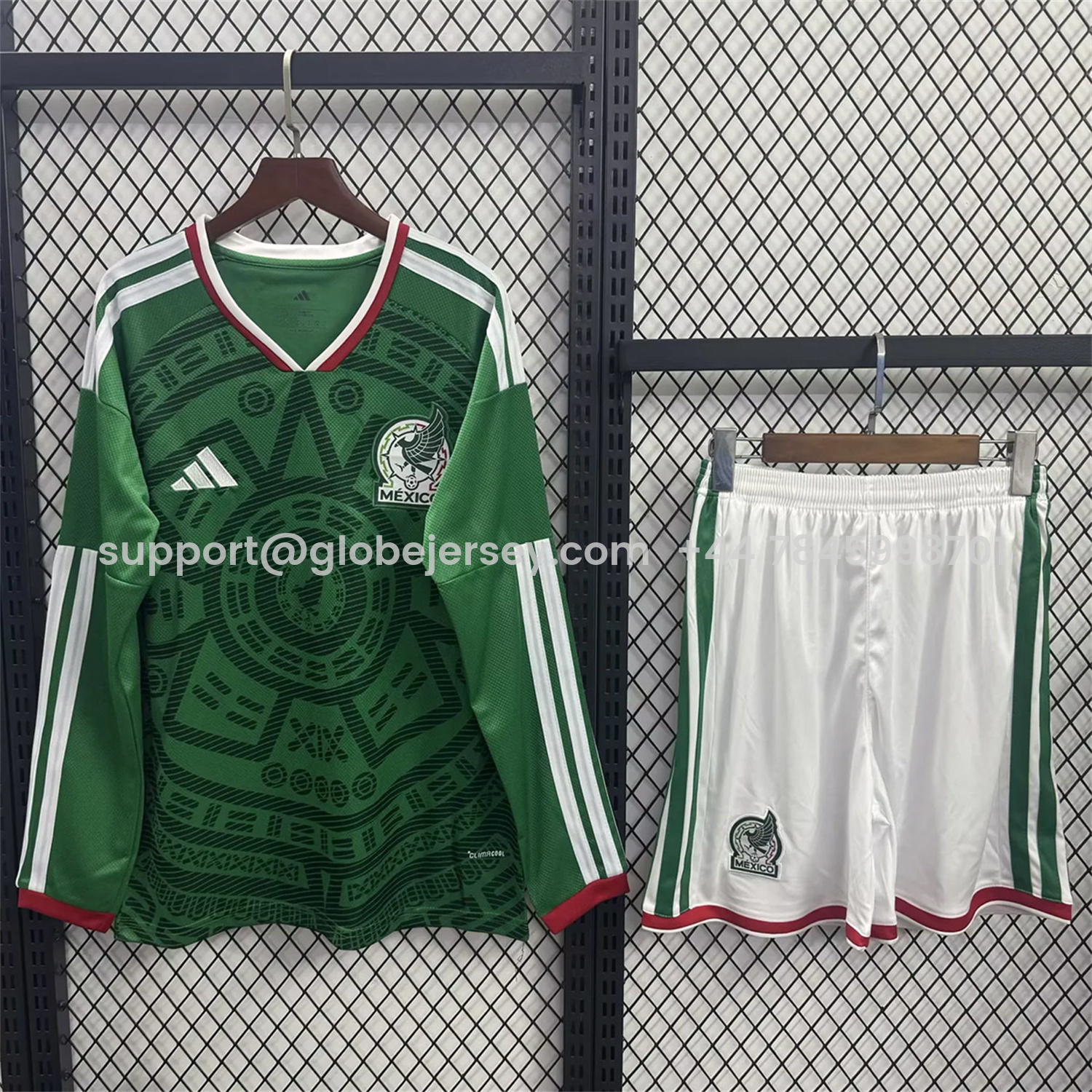 GlobeJersey-Mexico 2026 Home Long Sleeves Kids Kit