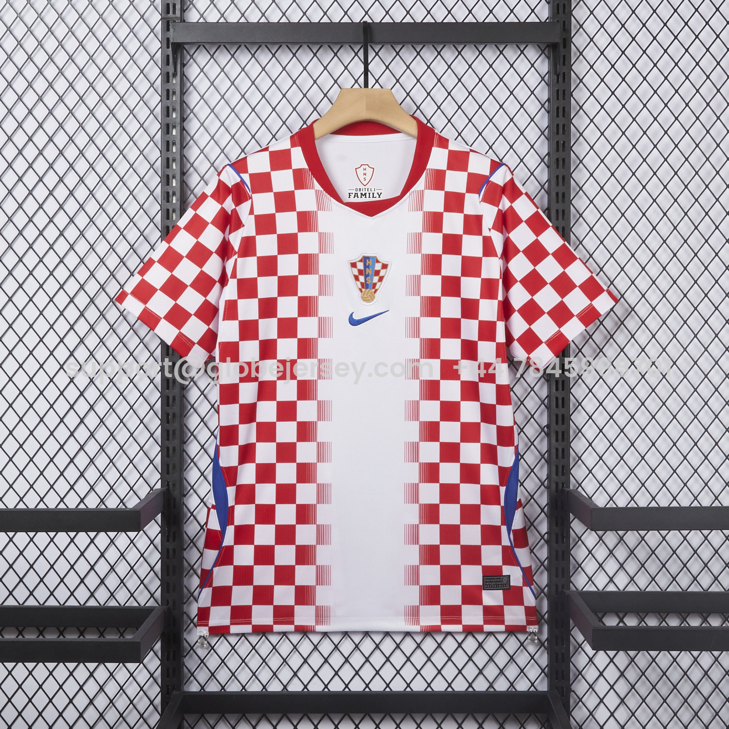 GlobeJersey-Croatia 2026 Home White And Red Jersey - Fans Version