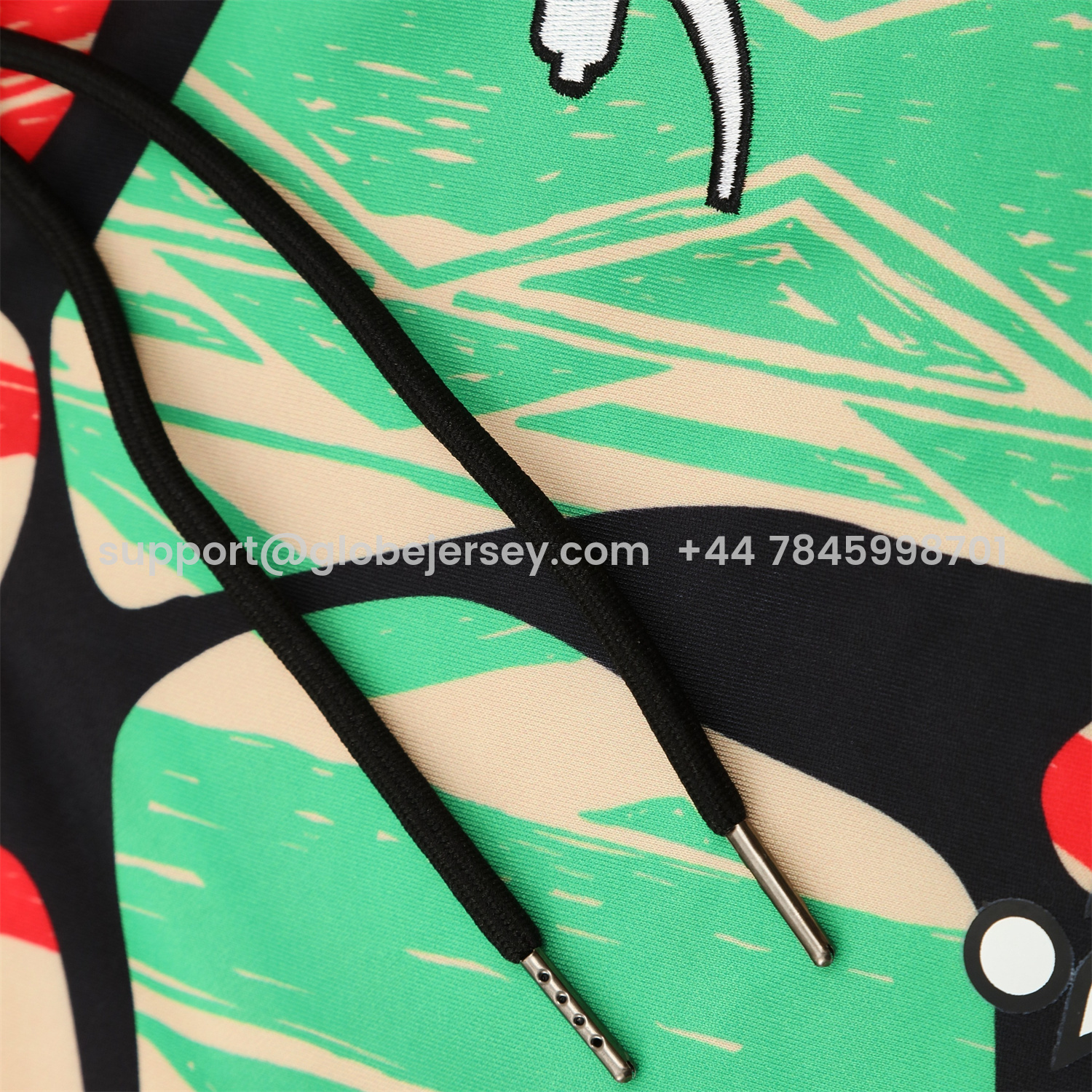 GlobeJersey-Arsenal 25-26 Training Hoodie Set - Red Green Hoodie and Black Pants