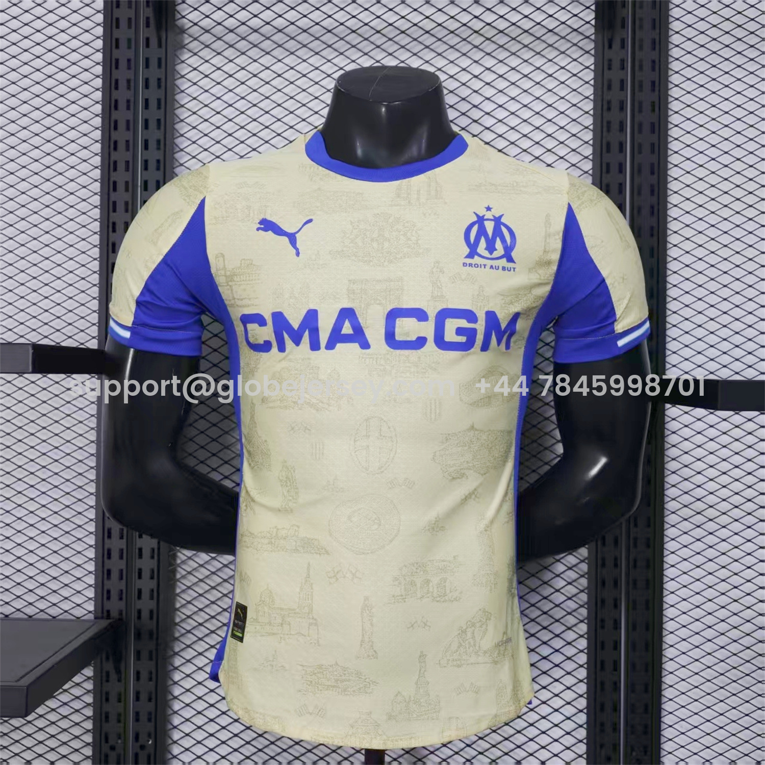 GlobeJersey-Marseille 25-26 Fourth Jersey -Player Version