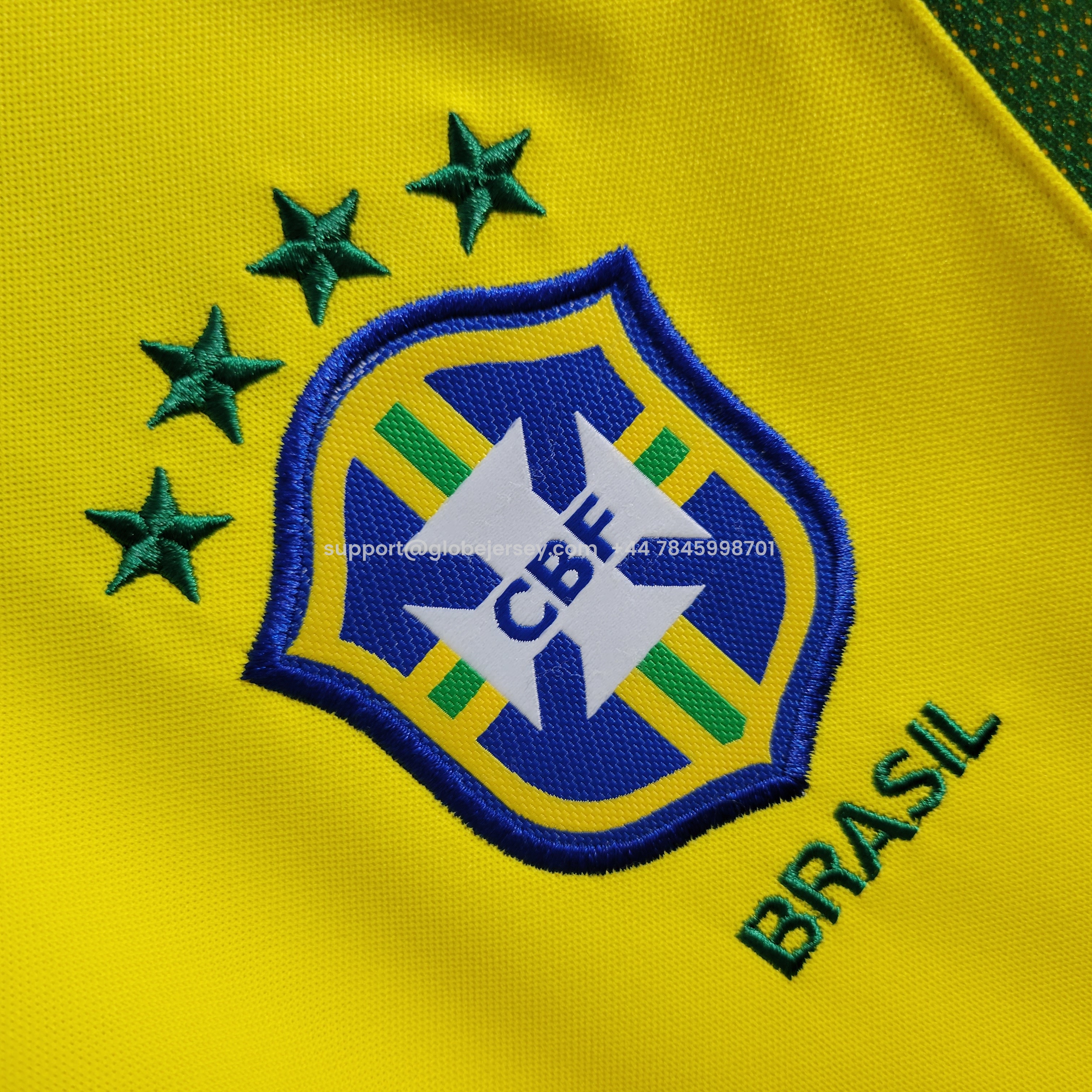 GlobeJersey-Retro Brazil 2002 Home Stadium Jersey