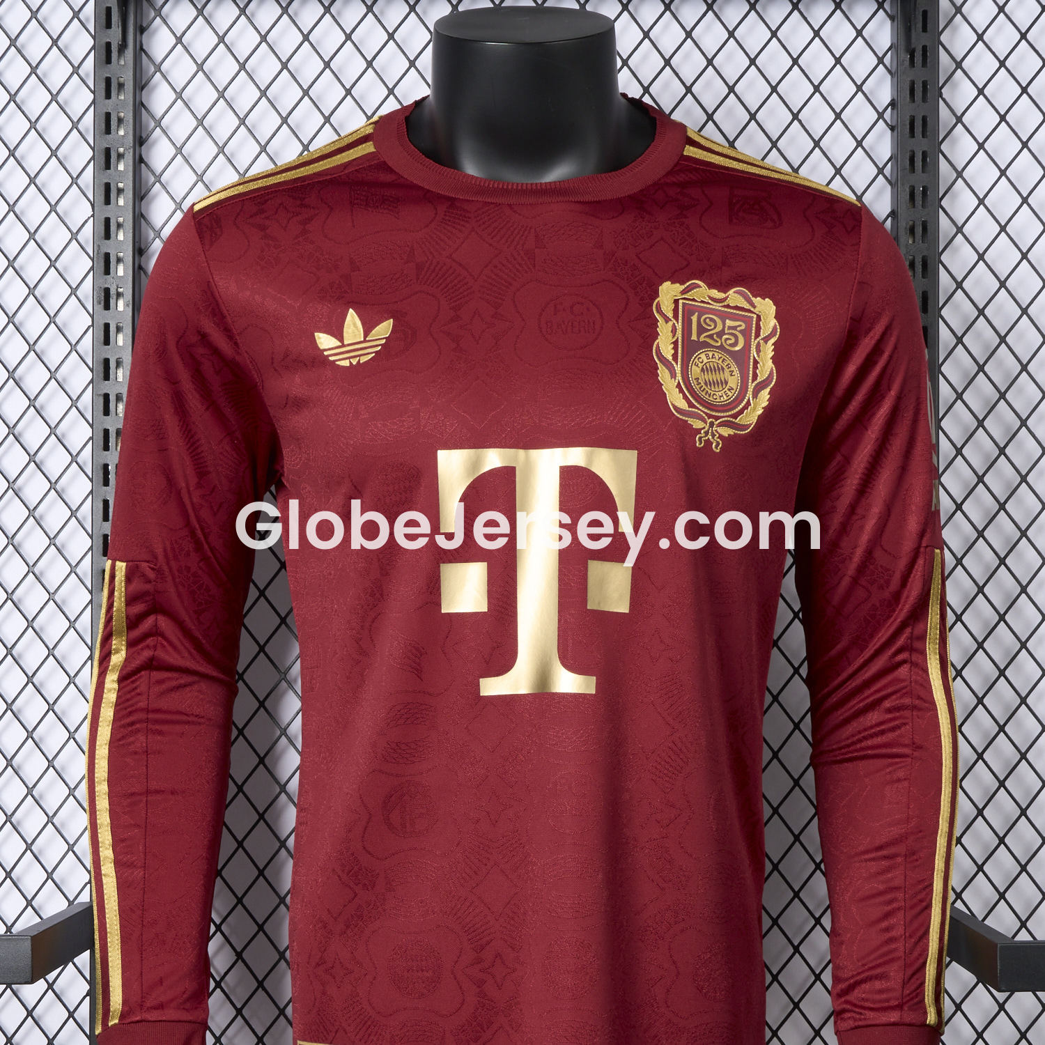 GlobeJersey-Bayern Munich 2025 125th Anniversary Long Sleeves Jersey - Player Version
