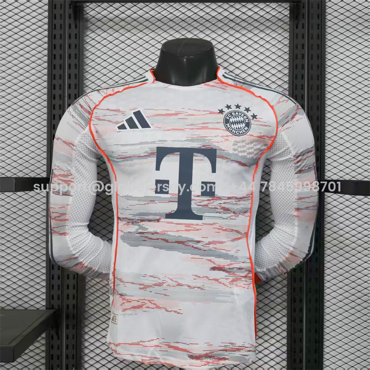 GlobeJersey-Bayern Munich 25-26 Away Long Sleeves Jersey - Player Version