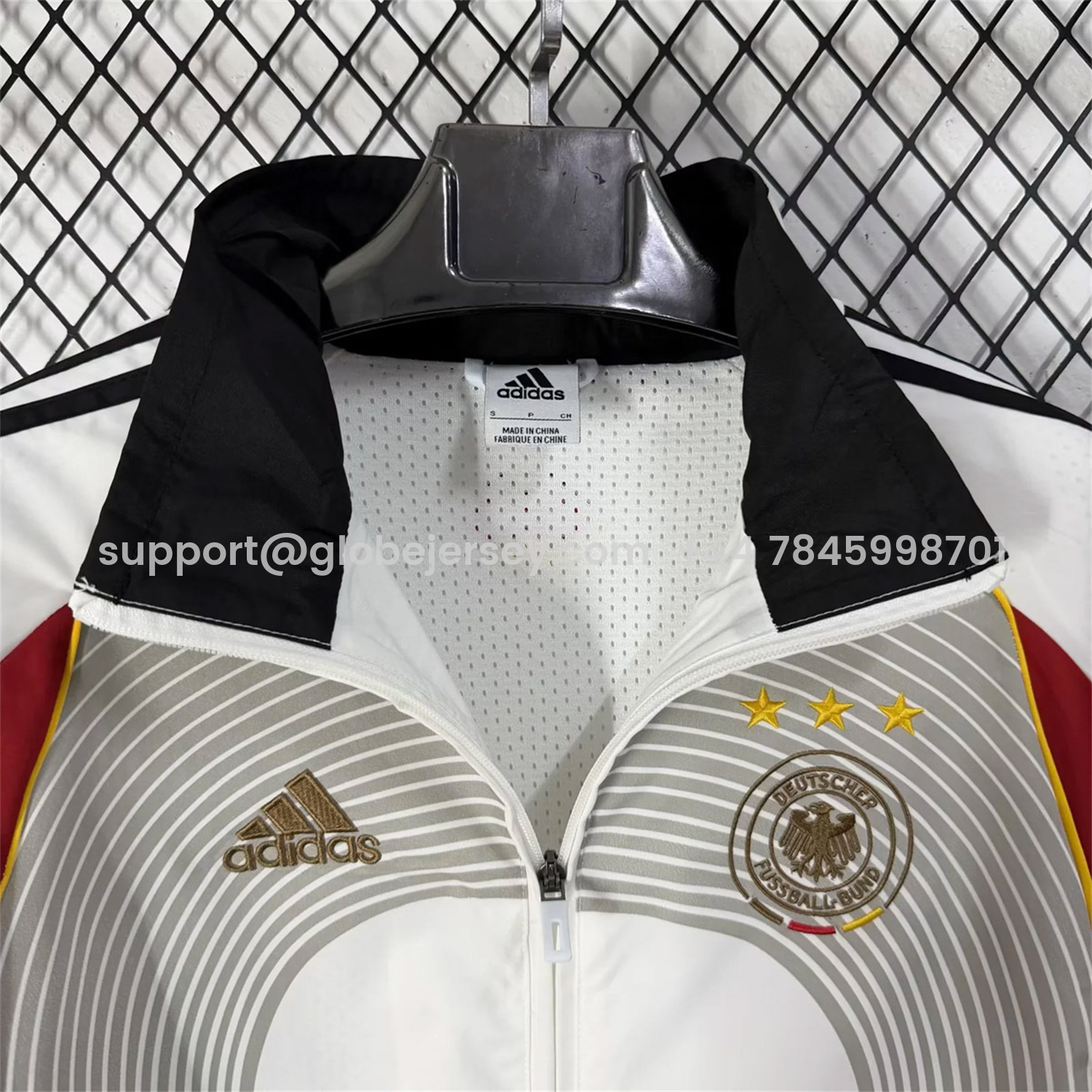GlobeJersey-Germany 2026 Windbreaker Jacket - White