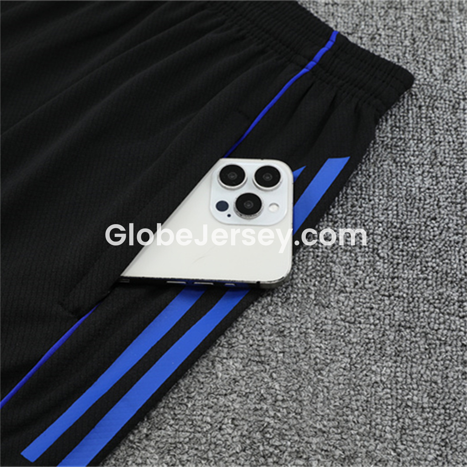 GlobeJersey-Real Madrid 25-26 Short-Sleeve Training Set - CamouflageTop & Black Shorts