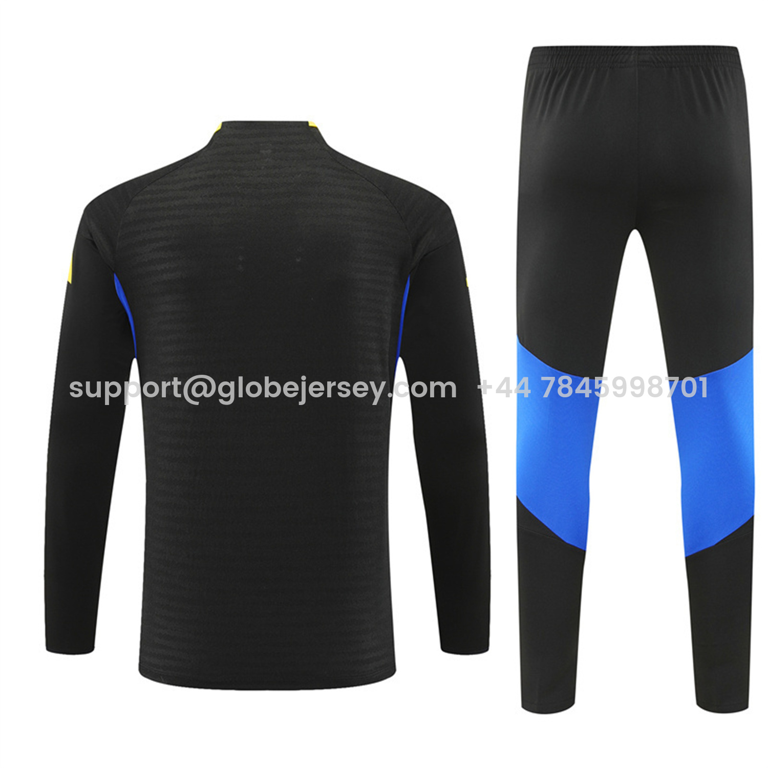 GlobeJersey-Manchester United 25-26 Long Sleeve Training Set - Black Top & Black Pants