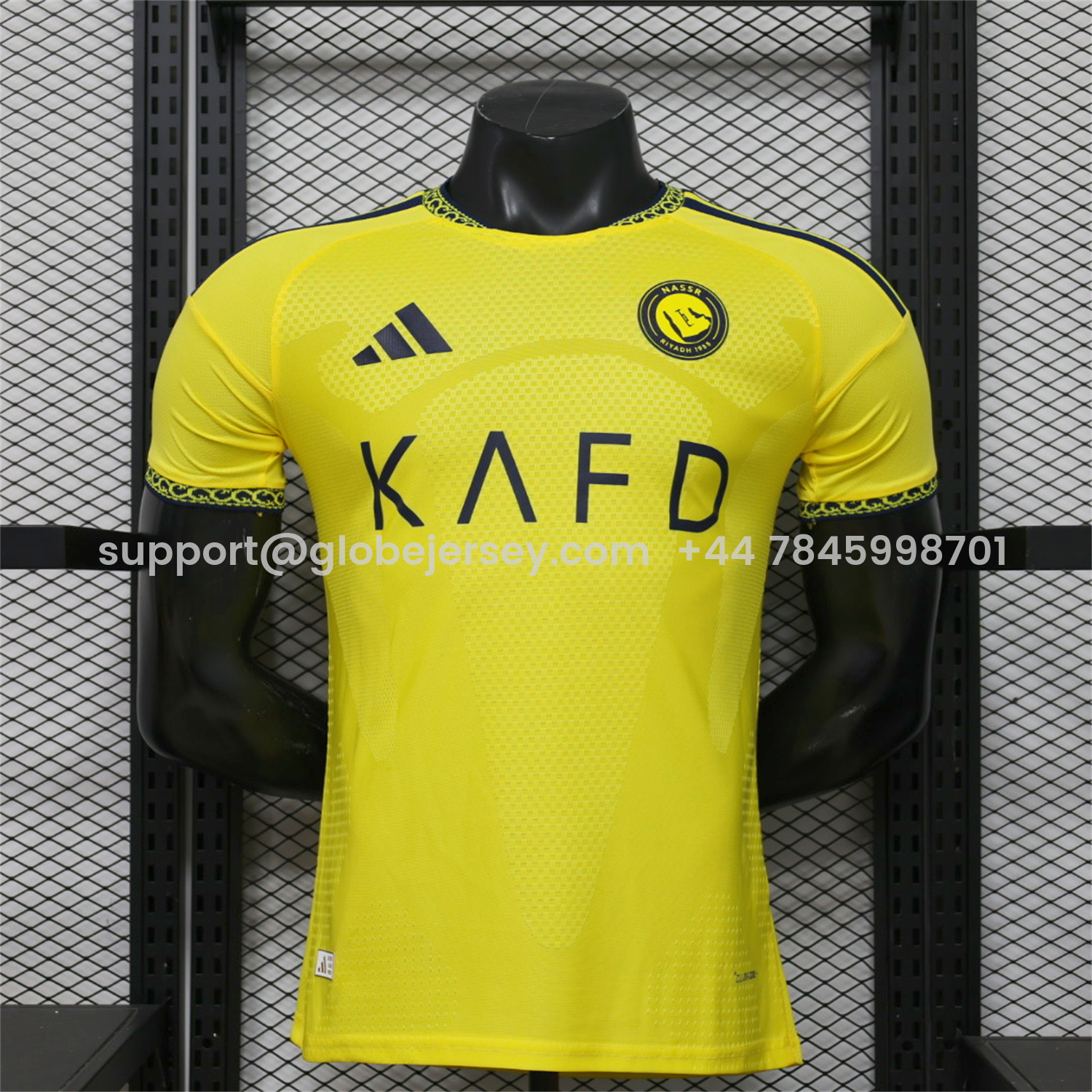 GlobeJersey-Al Nassr Riyadh Victory 26-27 Home Jersey With Sponsors - Player Version